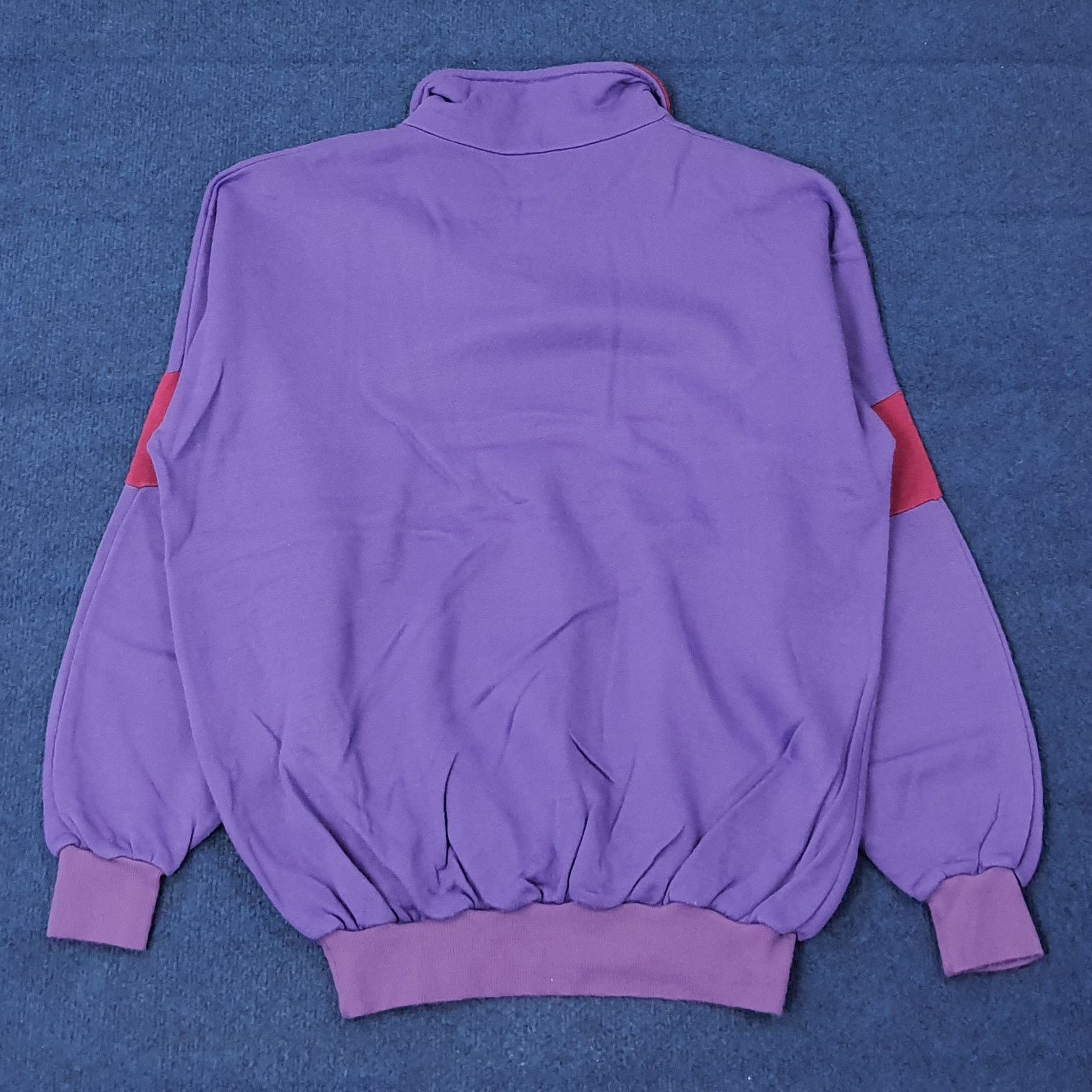 Vintage Vintage 90s Blue Ocean Polo Collar Pullover C268N14 Size US L / EU 52-54 / 3 - 2 Thumbnail
