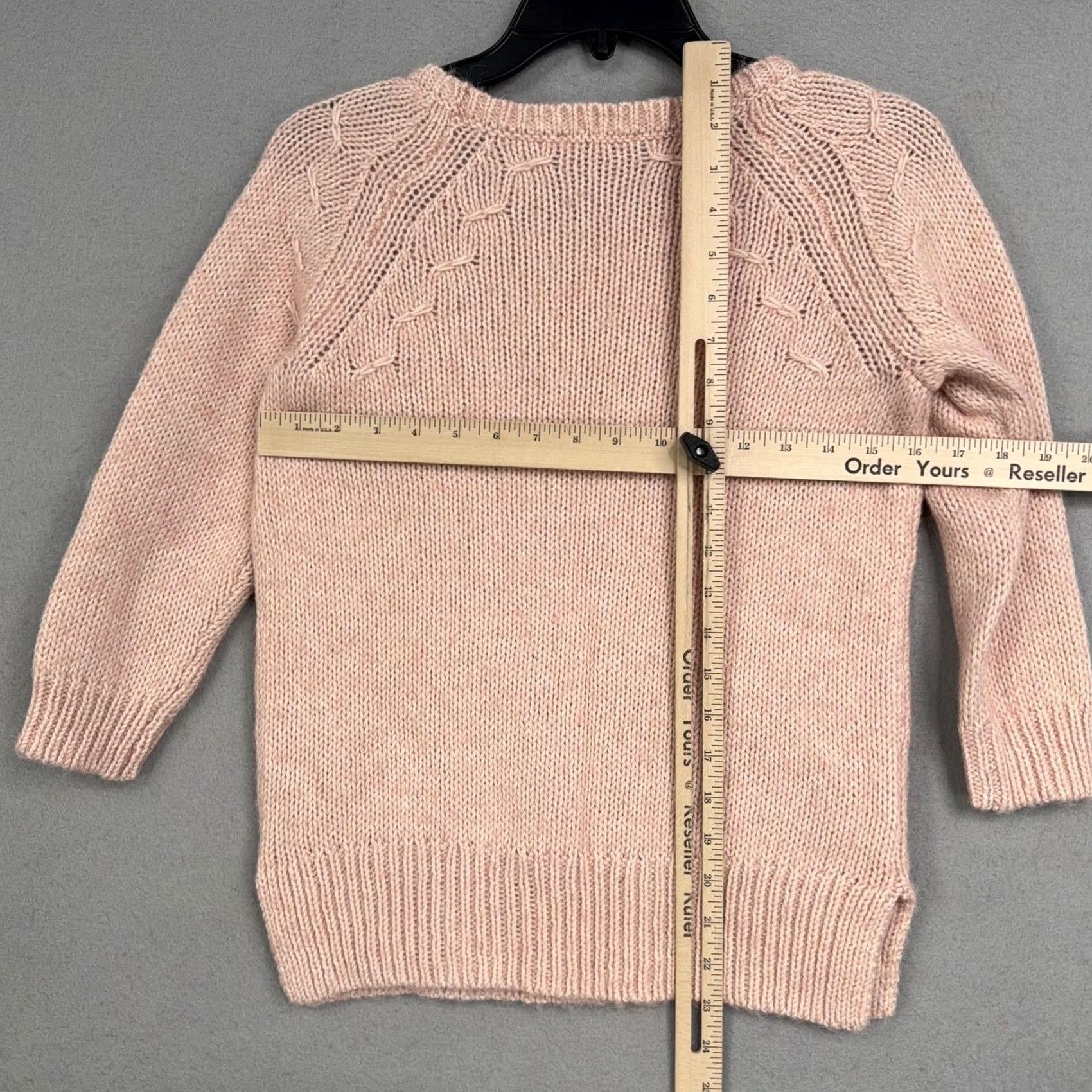 Ann Taylor Ann Taylor Sweater Womens XS Pink Cotton Alpaca Raglan Crew Knit Pullover Size XS / US 0-2 / IT 36-38 - 7 Thumbnail