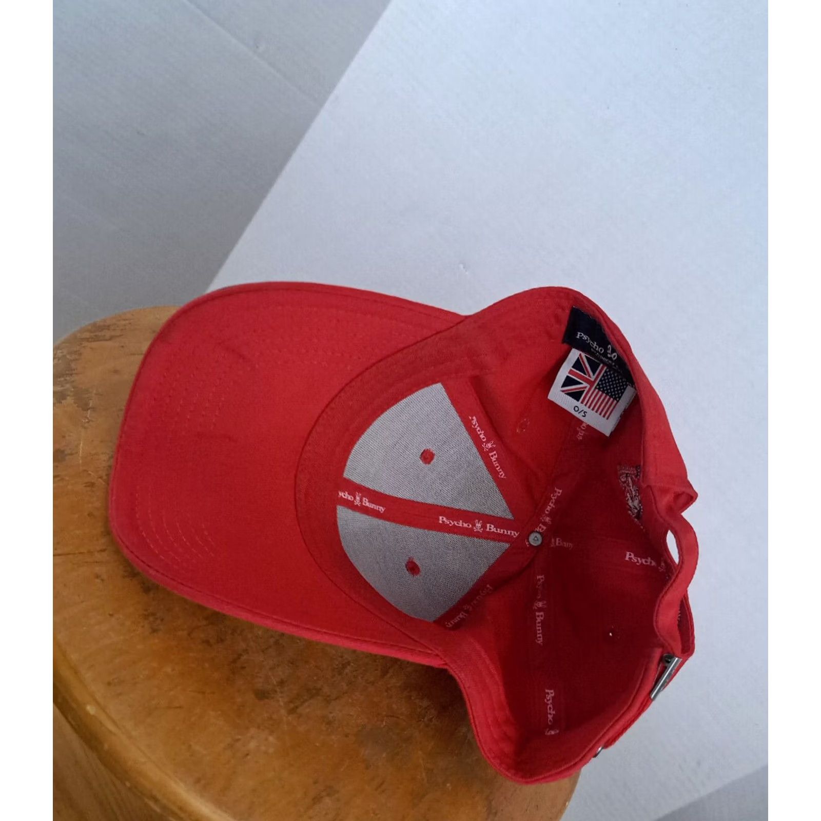 Psycho Bunny Psycho Bunny Hat adjustable Red Embroidered Size ONE SIZE - 4 Thumbnail
