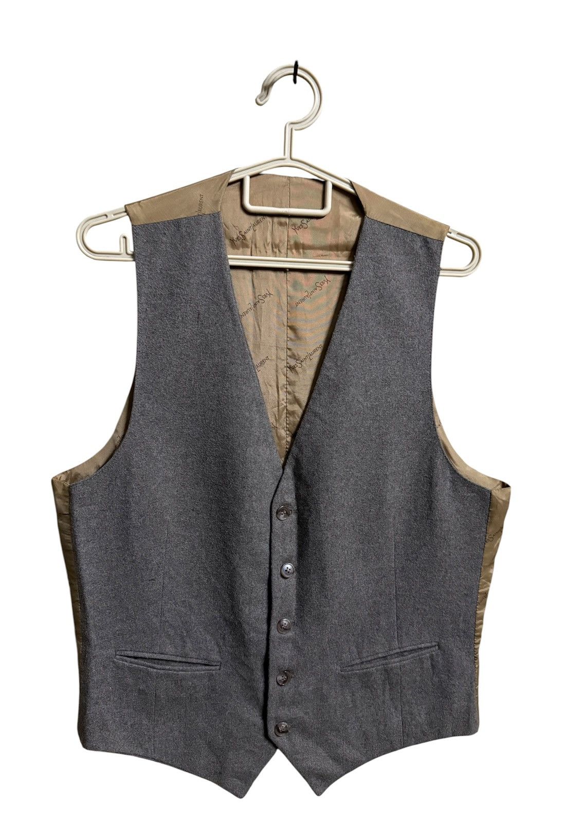 Yves Saint Laurent Yves Saint Laurent Vest Vintage Brown Men Size 34R - 2 Thumbnail