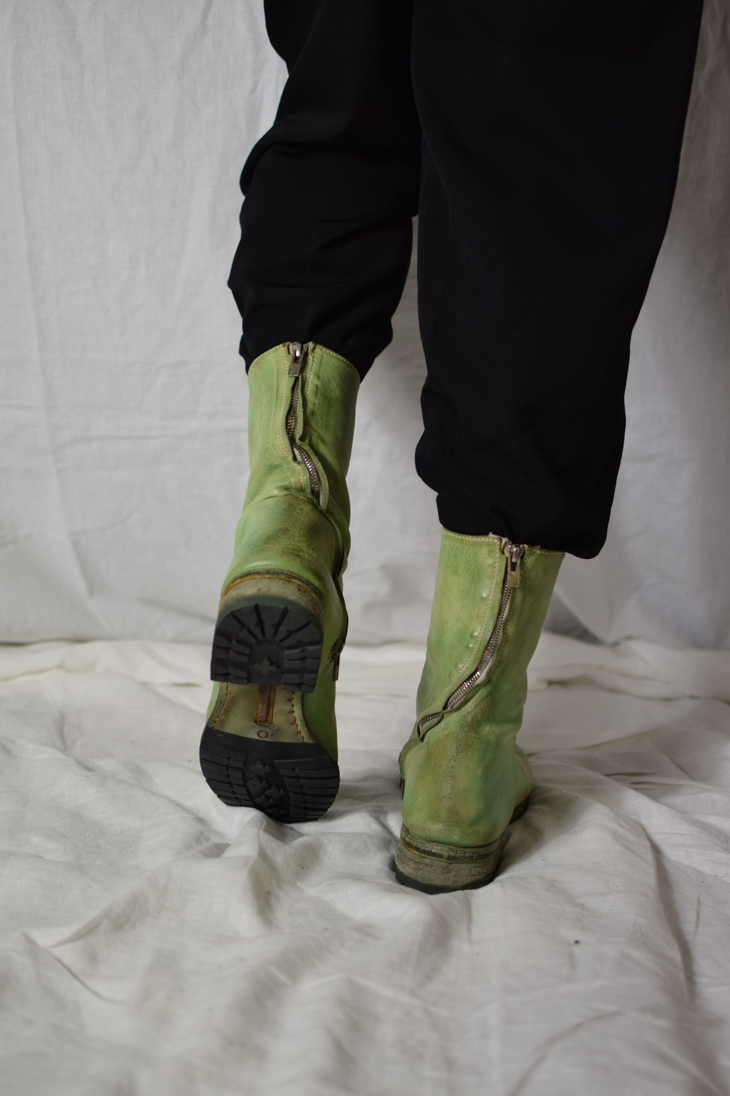 Carol Christian Poell CCP Col. 06 Green Tornado Boots Size US 9 / EU 42 - 6 Thumbnail