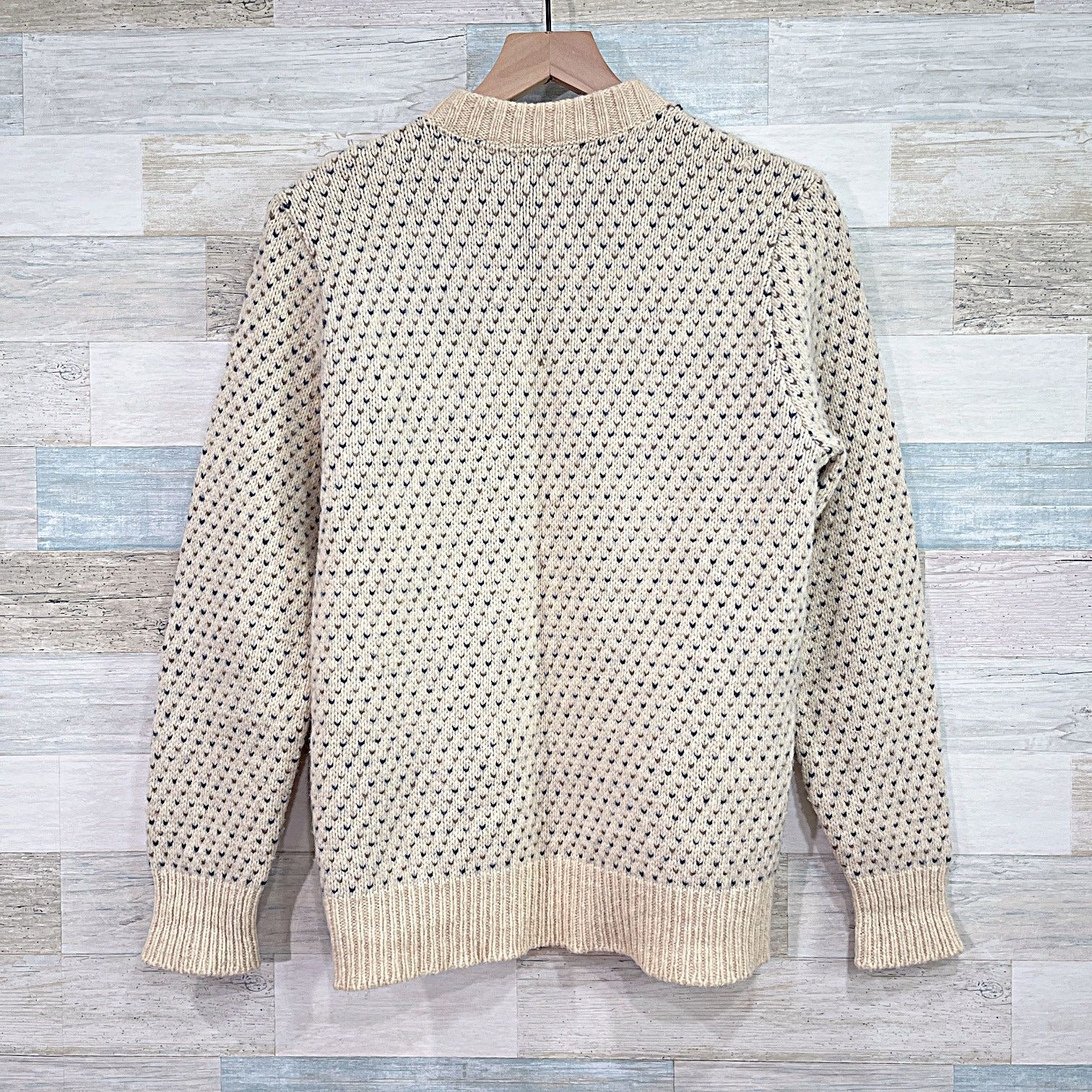 L.L. Bean × Vintage LL Bean Vintage Wool Aran Fisherman Cardigan Womens Large Size L / US 10 / IT 46 - 3 Thumbnail