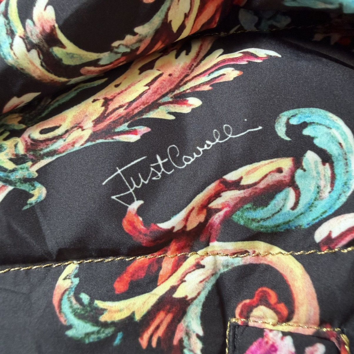 Just Cavalli Just Cavalli - 2014 Baroque Print Down Jacket Size XL / US 12-14 / IT 48-50 - 6 Thumbnail