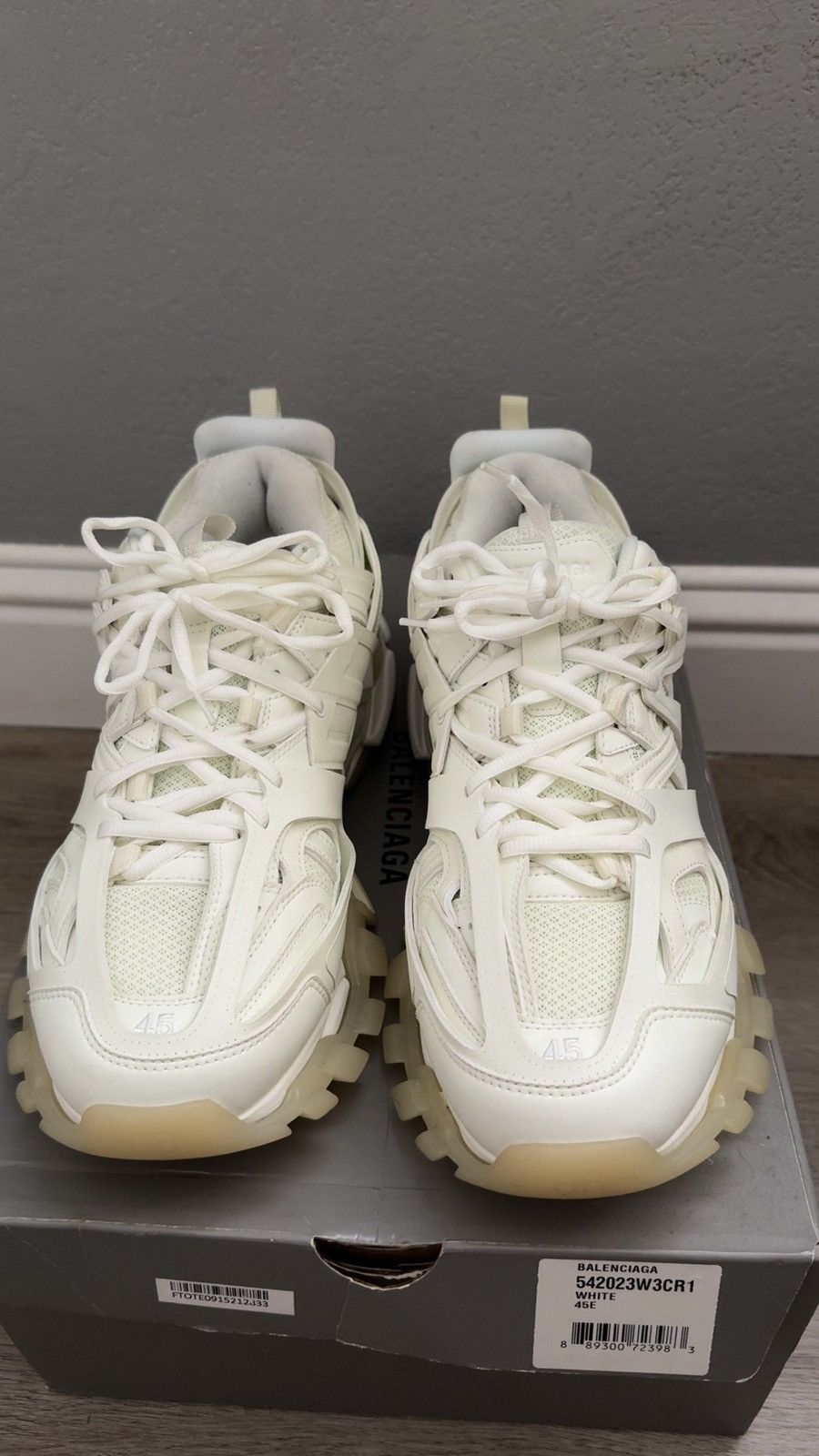 Balenciaga Balenciaga Track White Glow in the Dark Size US 12 / EU 45 - 3 Thumbnail