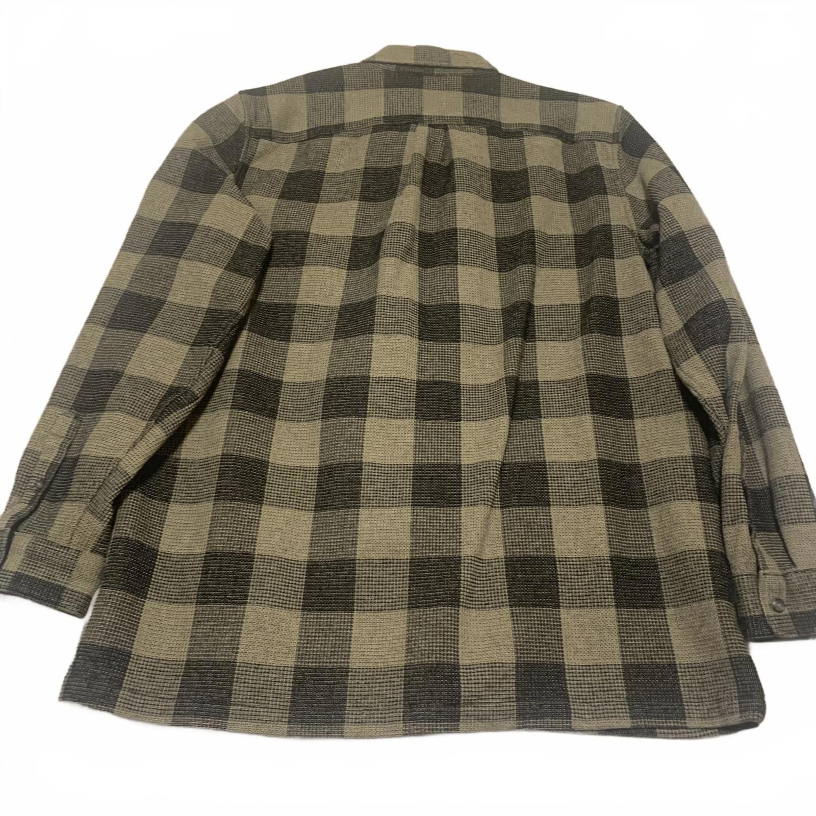 Gap GAP Men's XL Tall Olive Black Buffalo Plaid Shirt Size US XL / EU 56 / 4 - 2 Thumbnail