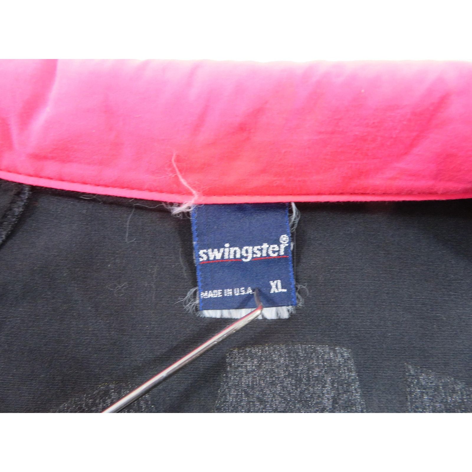 Swingster Mac Tools Racing Windbreaker Bomber Black Jacket Sz XL 1990s Size US XL / EU 56 / 4 - 4 Thumbnail