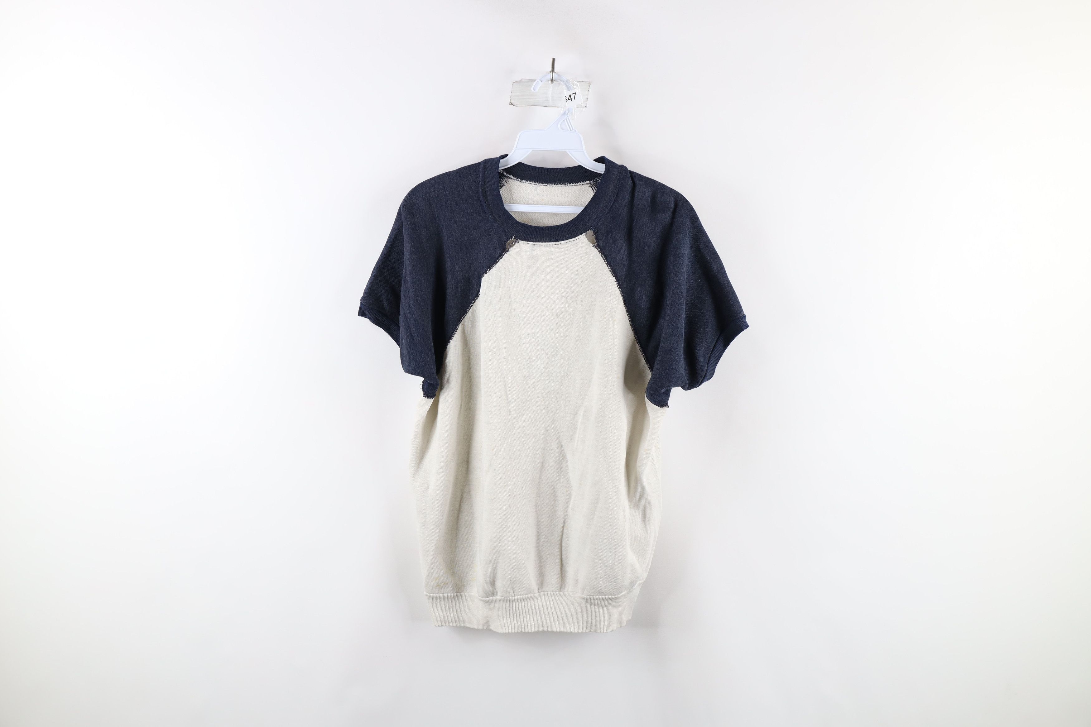 Vintage Vintage 60s 70s Streetwear Short Sleeve Sweatshirt USA Size US M / EU 48-50 / 2 - 1 Thumbnail