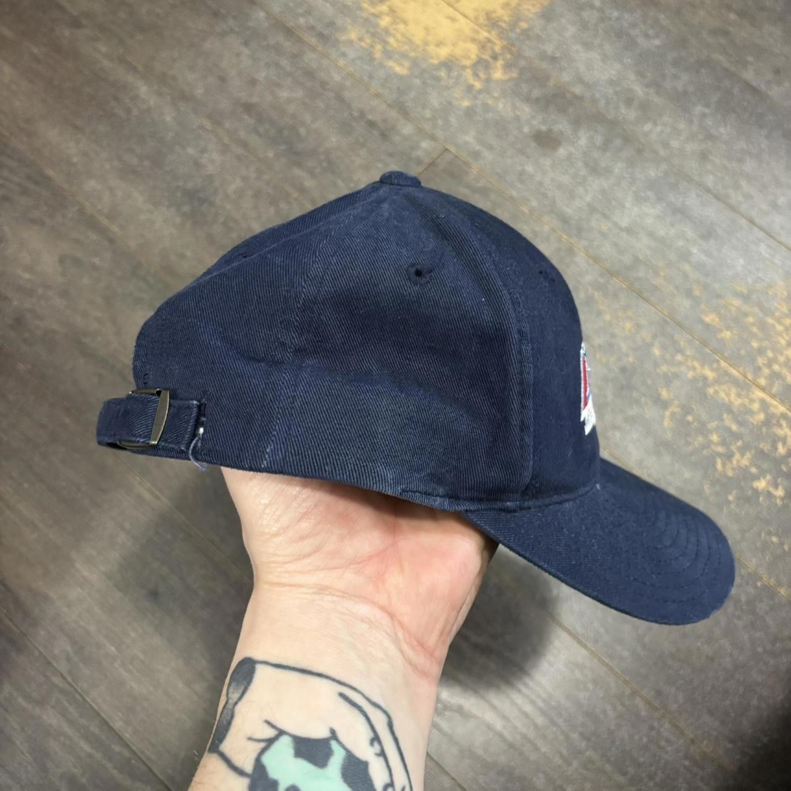 Budweiser vintage bud ice strap back hat 1994 OS Size ONE SIZE - 2 Thumbnail