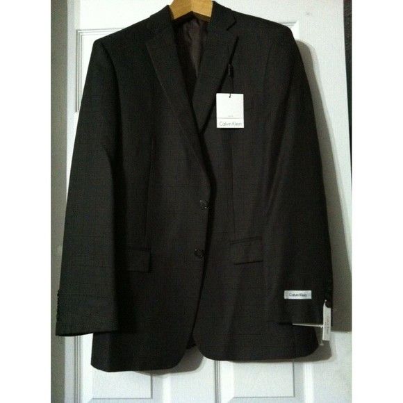 Calvin Klein CALVIN KLEIN MEN'S NEW POLYESTER BLEND JACKET BLAZER SZ :40R Size 40R - 1 Thumbnail