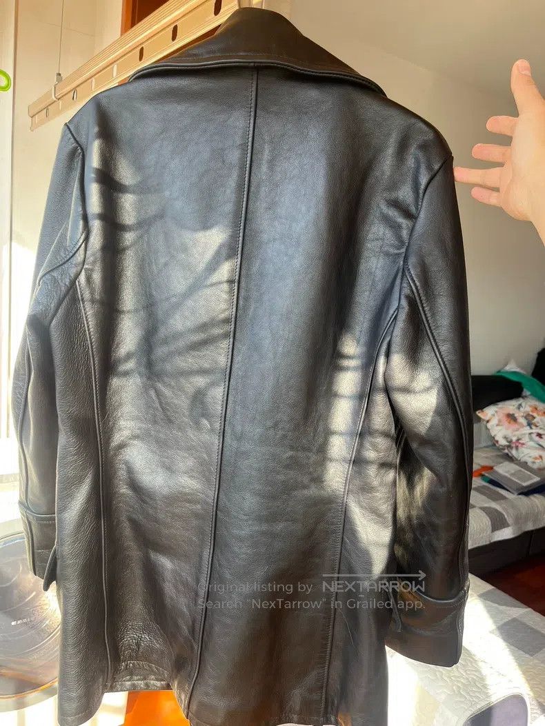 Schott Schott Slim double-breasted cowhide rock moto tope coat Size US S / EU 44-46 / 1 - 6 Thumbnail