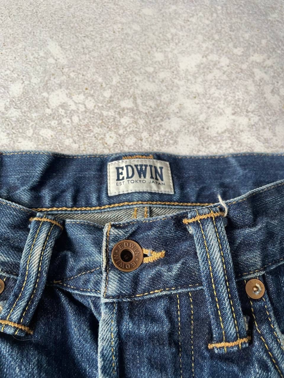 Edwin × Japanese Brand × Vintage Vintage Edwin Japanese Tokyo Blue Denim Pants Y2K Rare Item Size US 30 / EU 46 - 7 Thumbnail