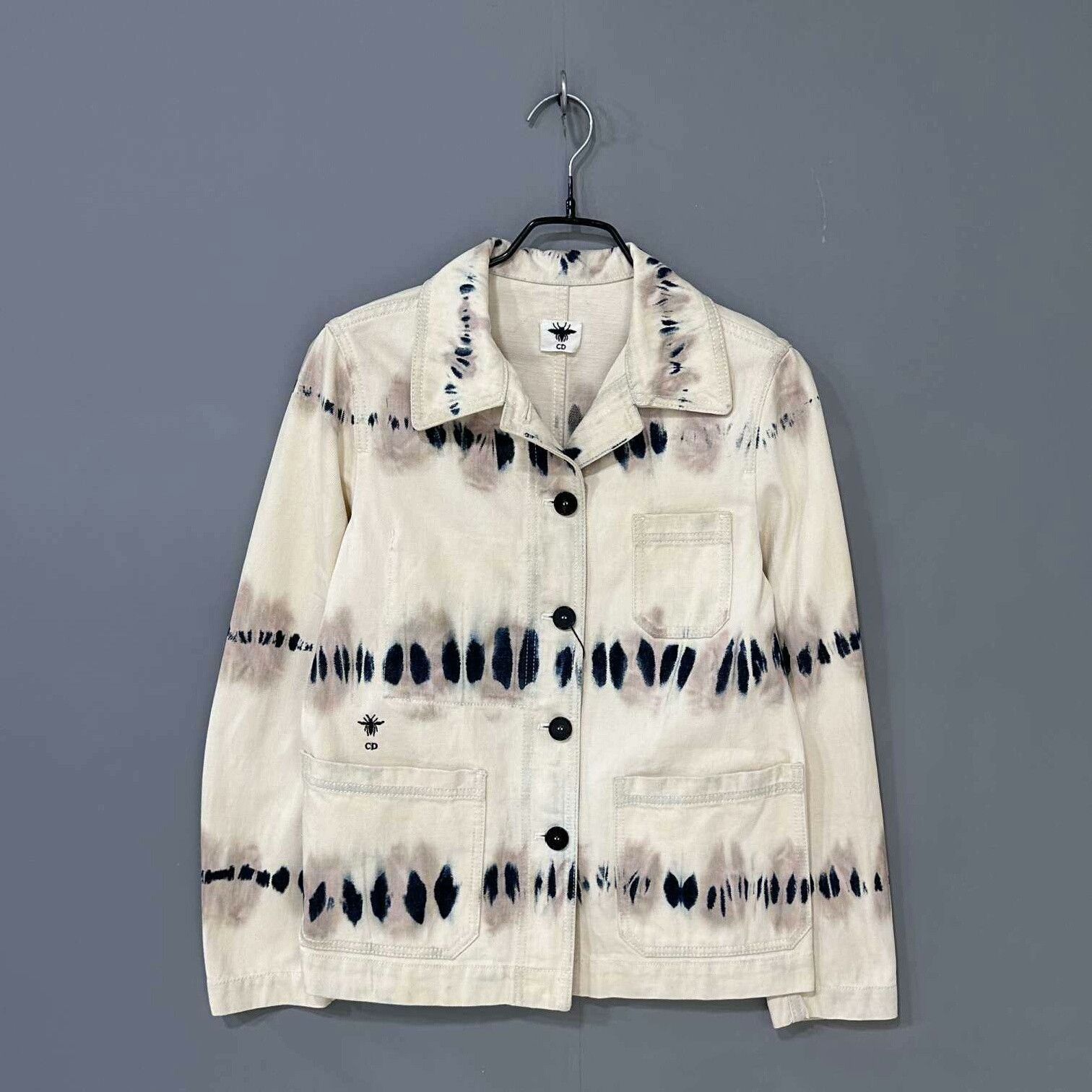 Dior dyed bee embroidered denim jacket Dior Size US XS / EU 42 / 0 - 1 Thumbnail