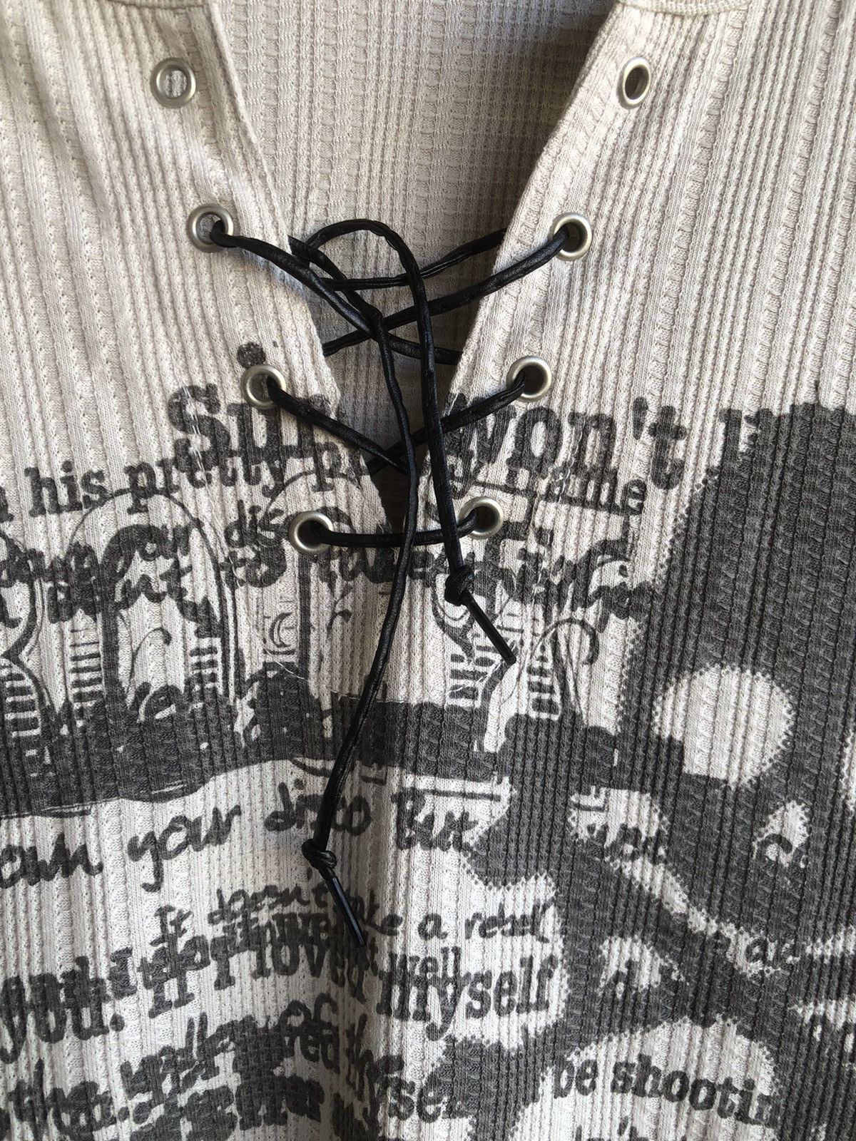 KMRii Japanese Poem skull Poem Rock Punk Style Size US M / EU 48-50 / 2 - 6 Thumbnail