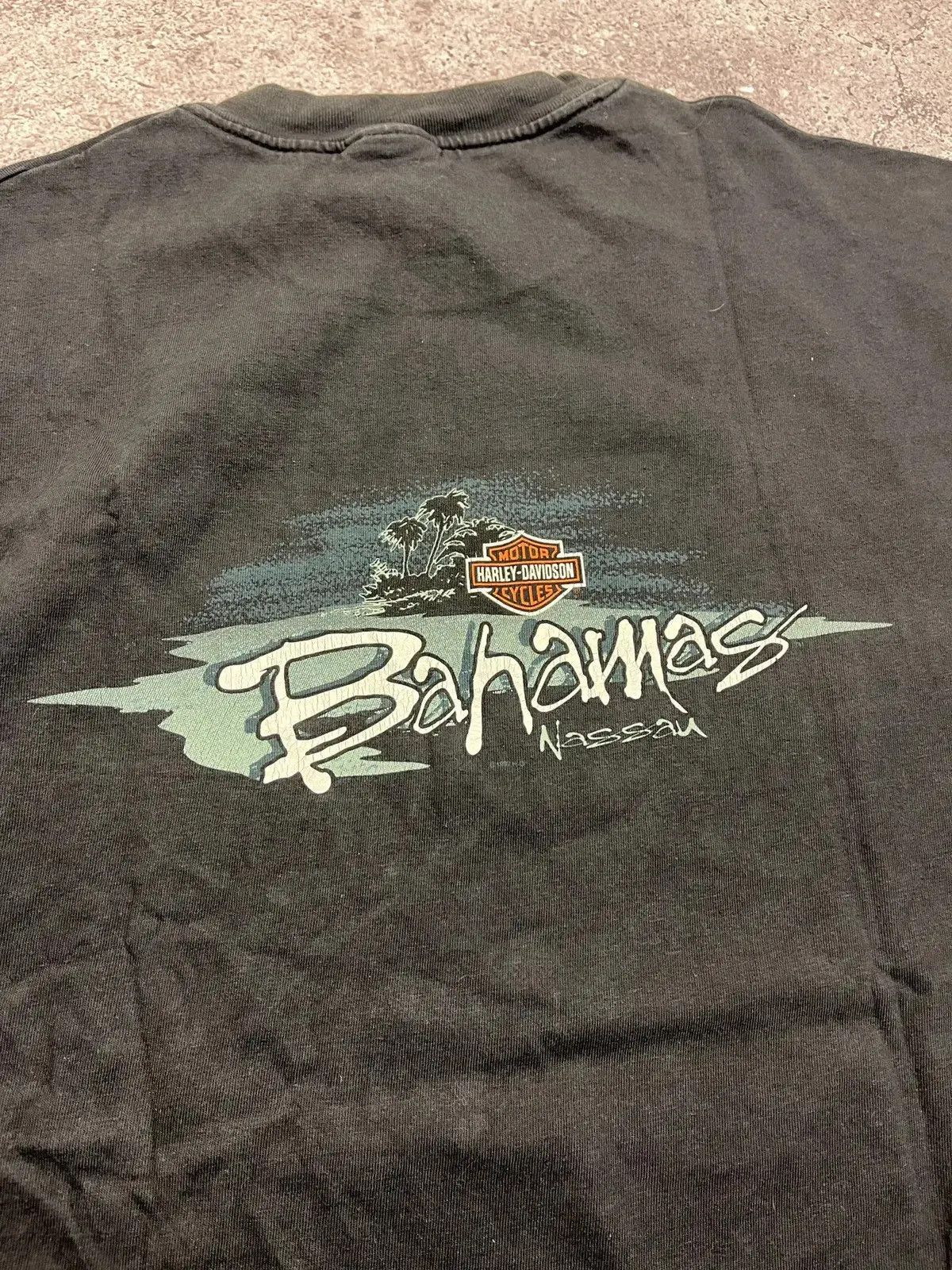 Harley Davidson Harley Davidson Vintage Black T Shirt Size US XL / EU 56 / 4 - 2 Thumbnail