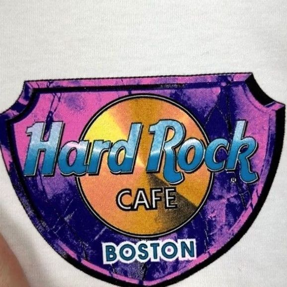 Hard Rock Cafe VINTAGE Hard Rock Shirt Men Large White Massachusetts Graphic Heavy Tee USA Made Size US L / EU 52-54 / 3 - 7 Thumbnail