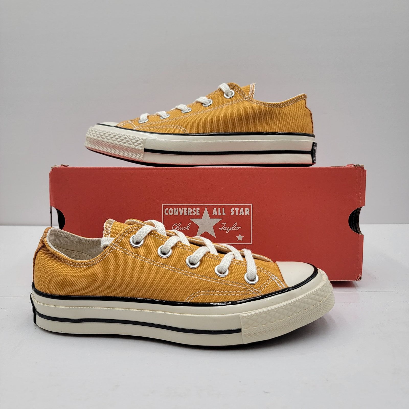 Converse Converse Chuck 70 Low Yellow Sneakers - Size 3.5Y (5.5W) Size US 5.5 / IT 35.5 - 1 Thumbnail
