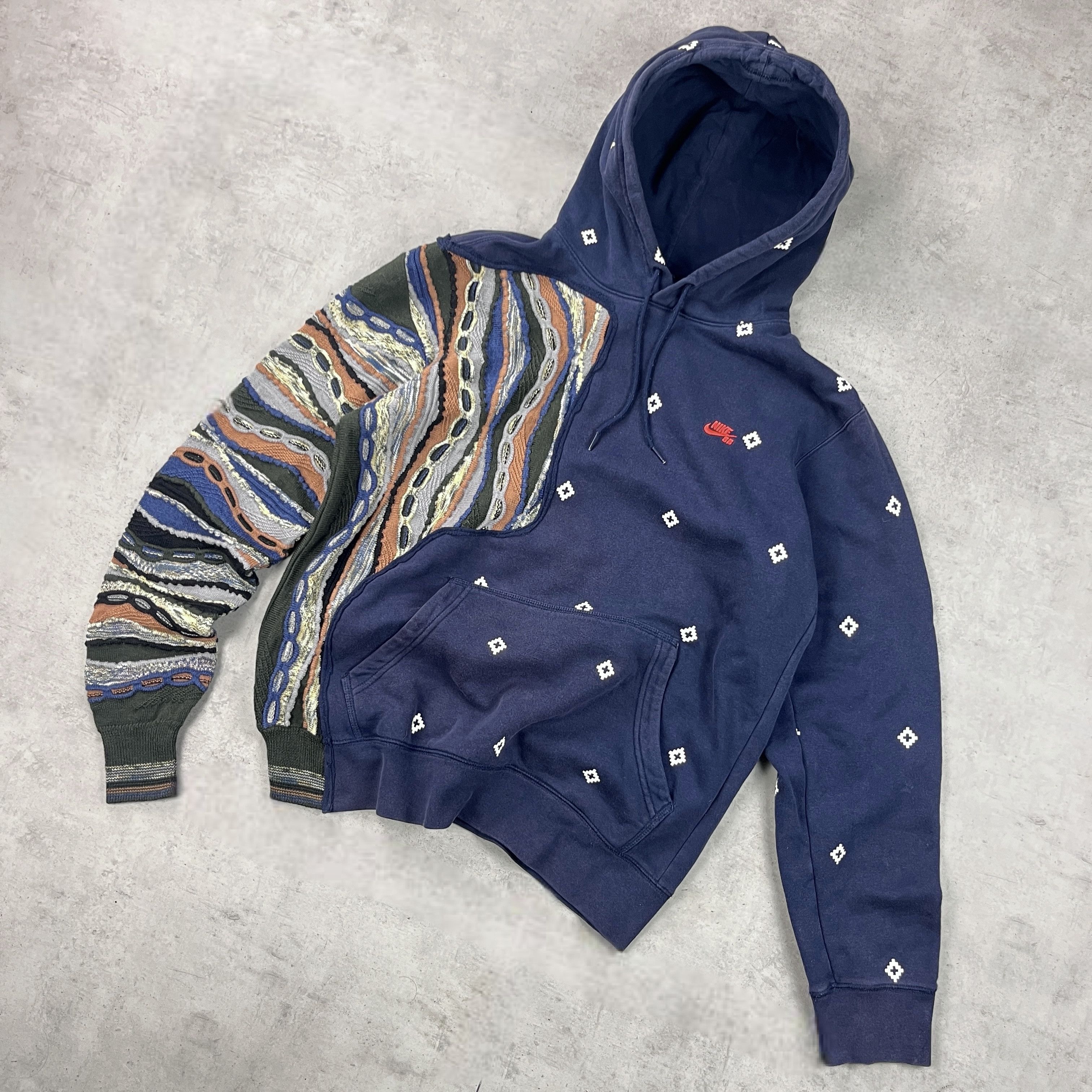 Japanese Brand × Nike × Vintage Custom NIKE X Coogi X Distorted.lab 'Nike SB' hoodie Size US L / EU 52-54 / 3 - 2 Thumbnail