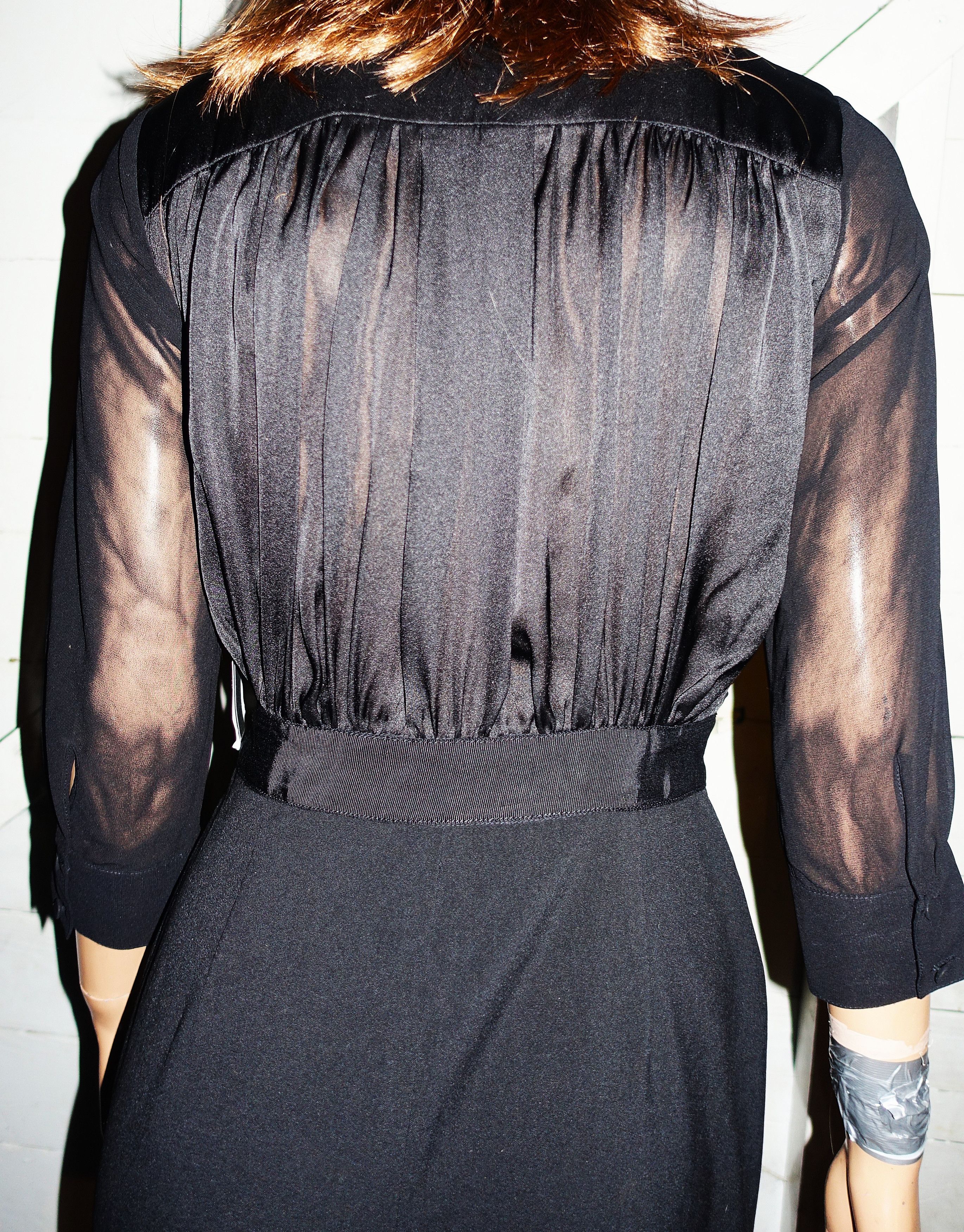 Kenneth Cole Kenneth Cole New York Black Ruffle Dress 4 NWT $150 Size S / US 4 / IT 40 - 7 Thumbnail