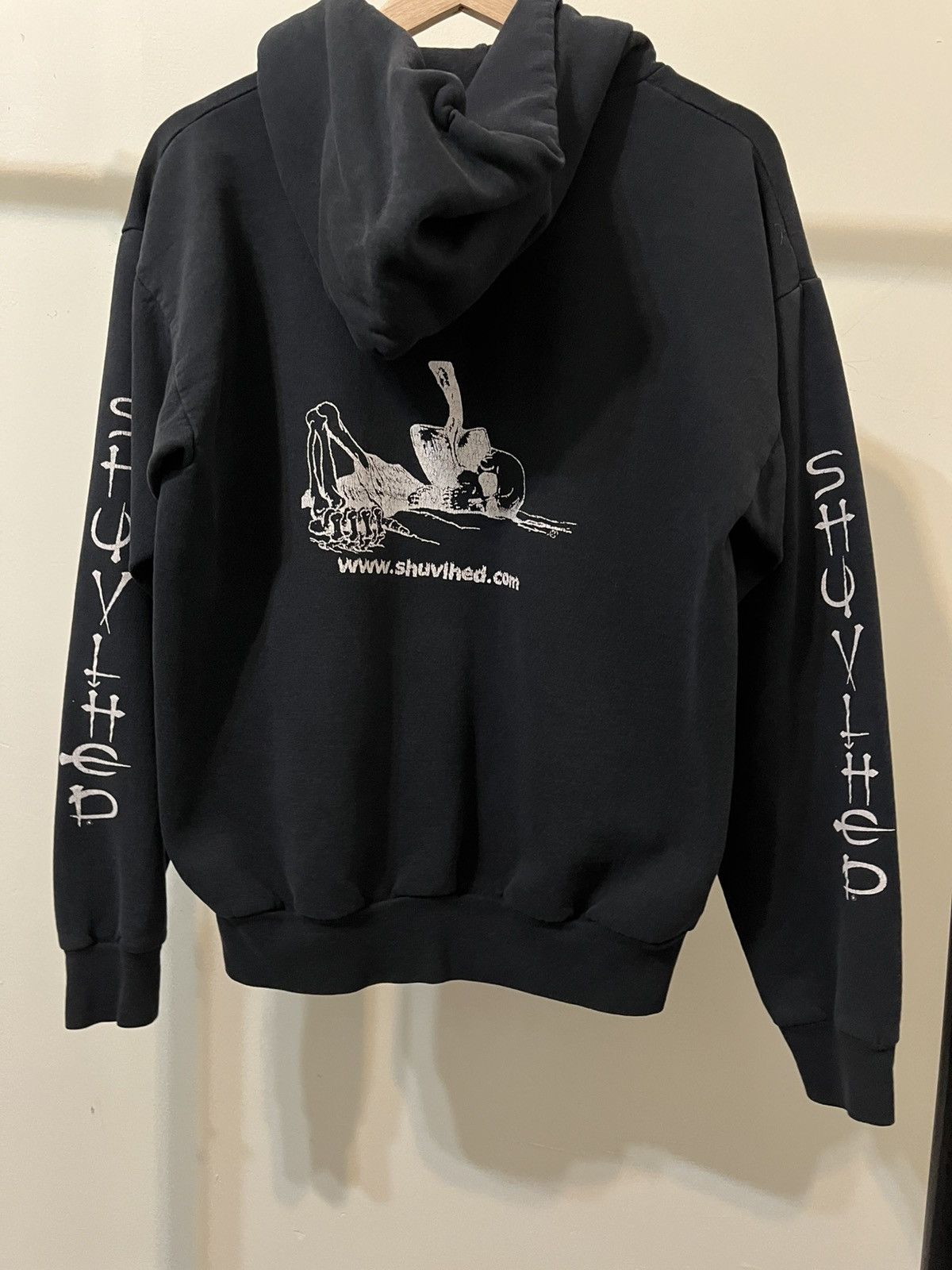 Band Tees × Vintage Vintage Shuvlhead Band Skeleton Grunge Hoodie Size US M / EU 48-50 / 2 - 1 Thumbnail