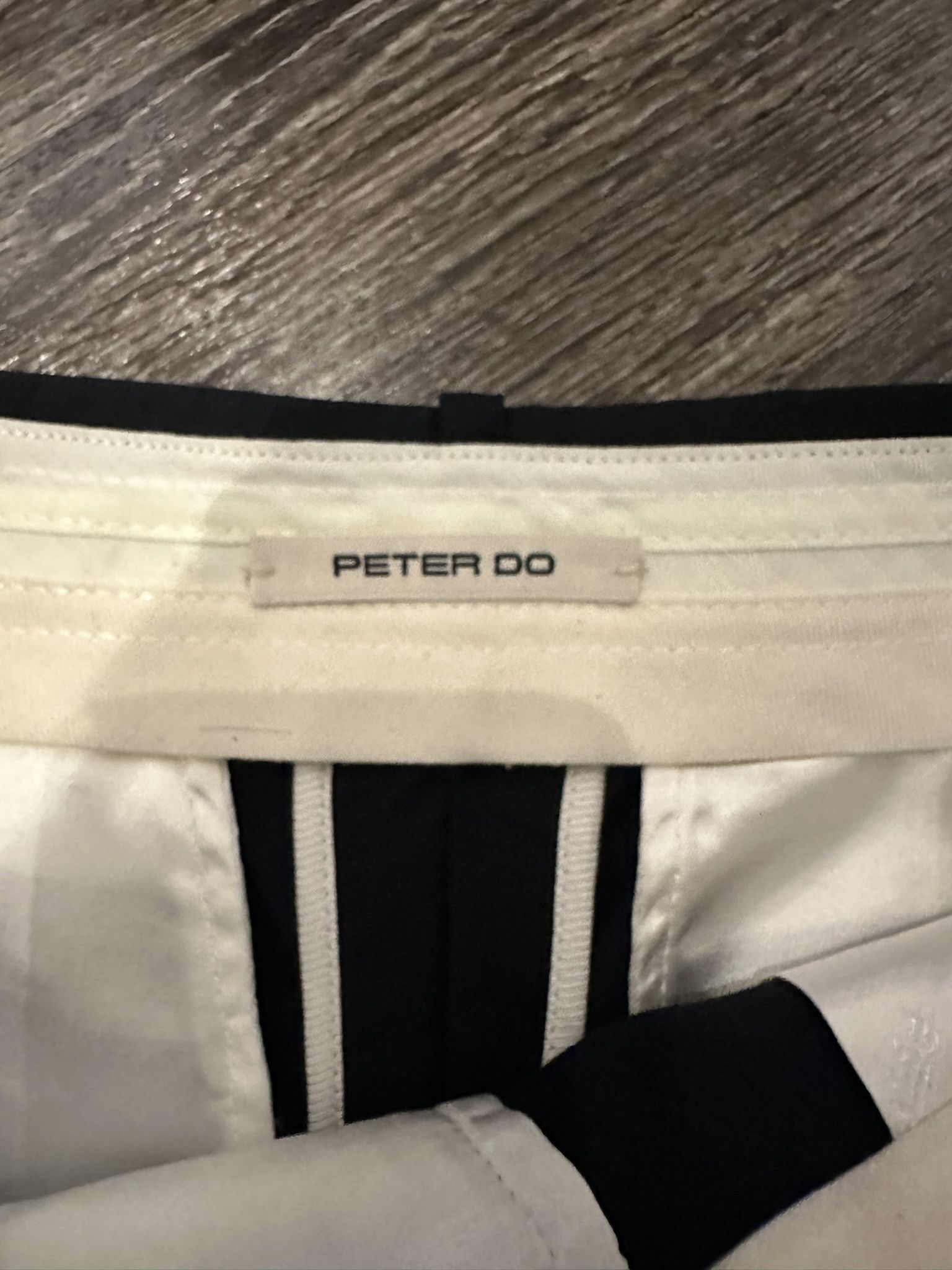 Peter Do Straight Leg Black Trouser Pant Size 36R - 4 Thumbnail