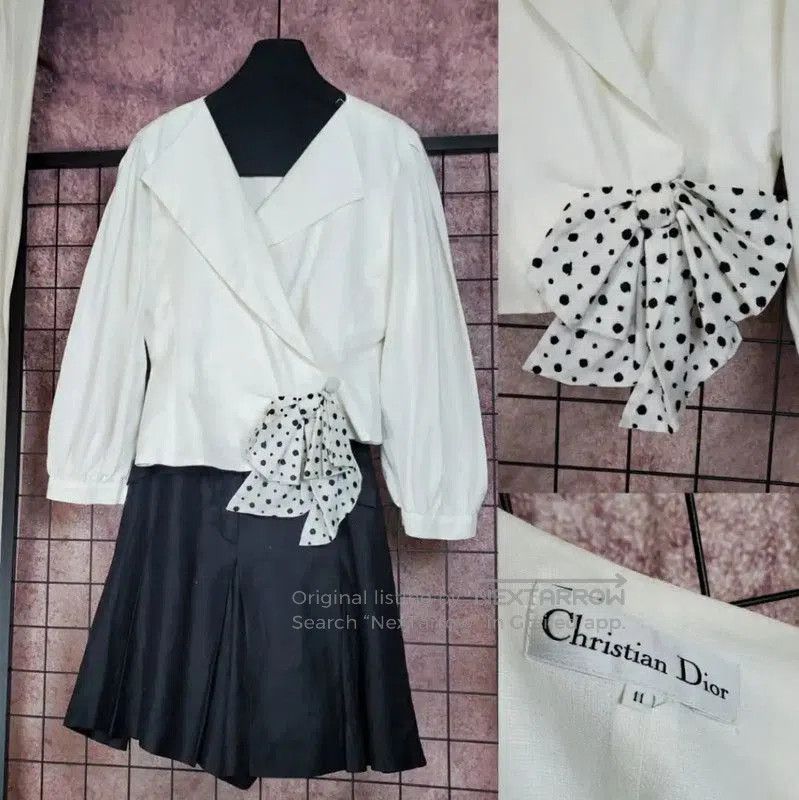 Dior Dior Polka Dot Short Sleeve Shirt . Size M / US 6-8 / IT 42-44 - 1 Thumbnail
