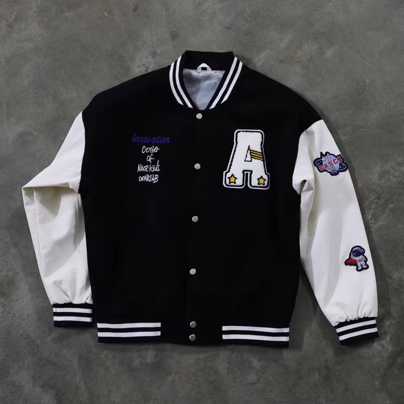 Street Hip Hop Embroidered Baseball Casual XL Jacket Coat