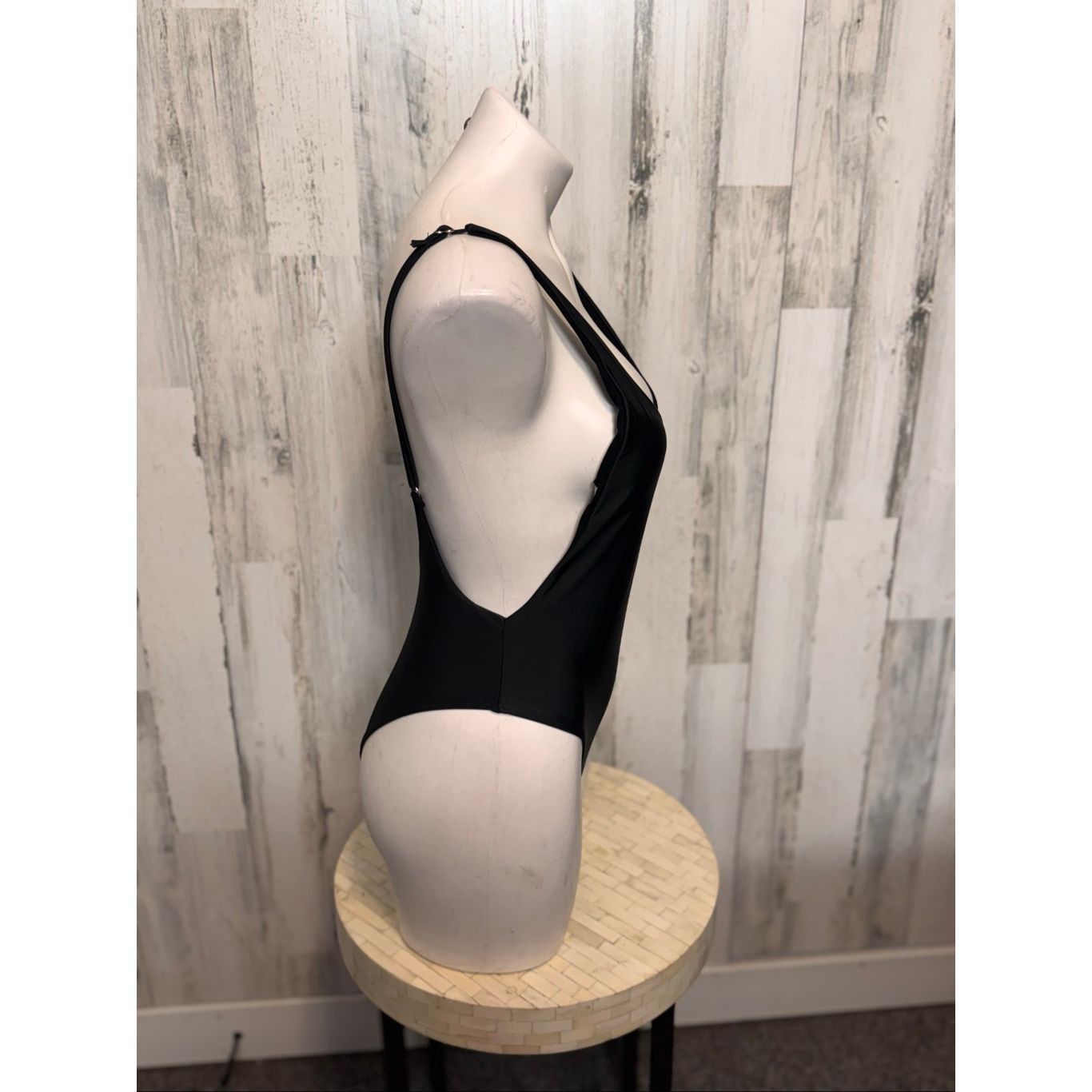 Other Classic Black Scoop Back Bodysuit | Stretchy Basic Tank One Size M / US 6-8 / IT 42-44 - 6 Thumbnail