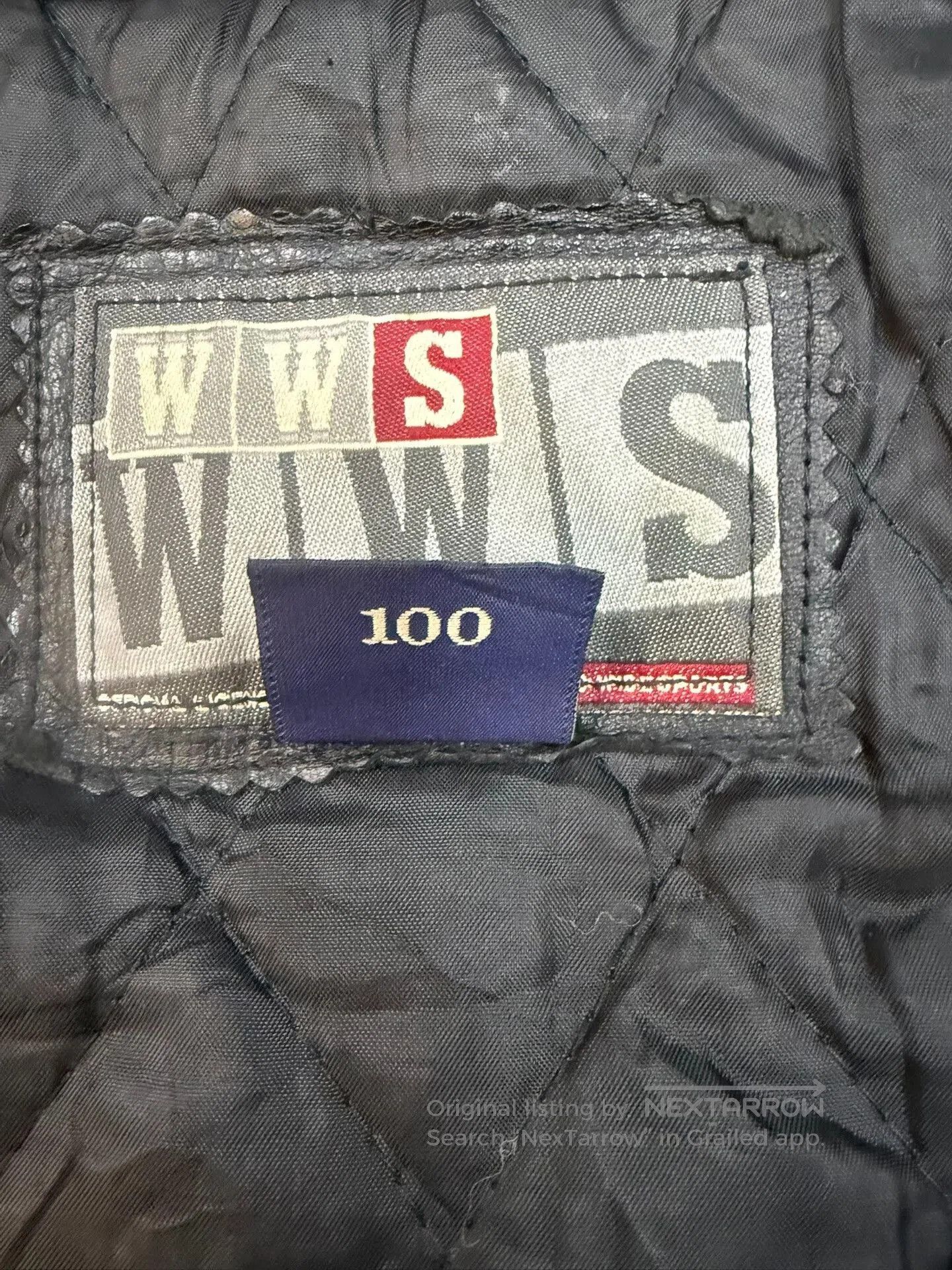 VINNY's Vintage MLB Leather Flight Jacket. Size US L / EU 52-54 / 3 - 5 Thumbnail