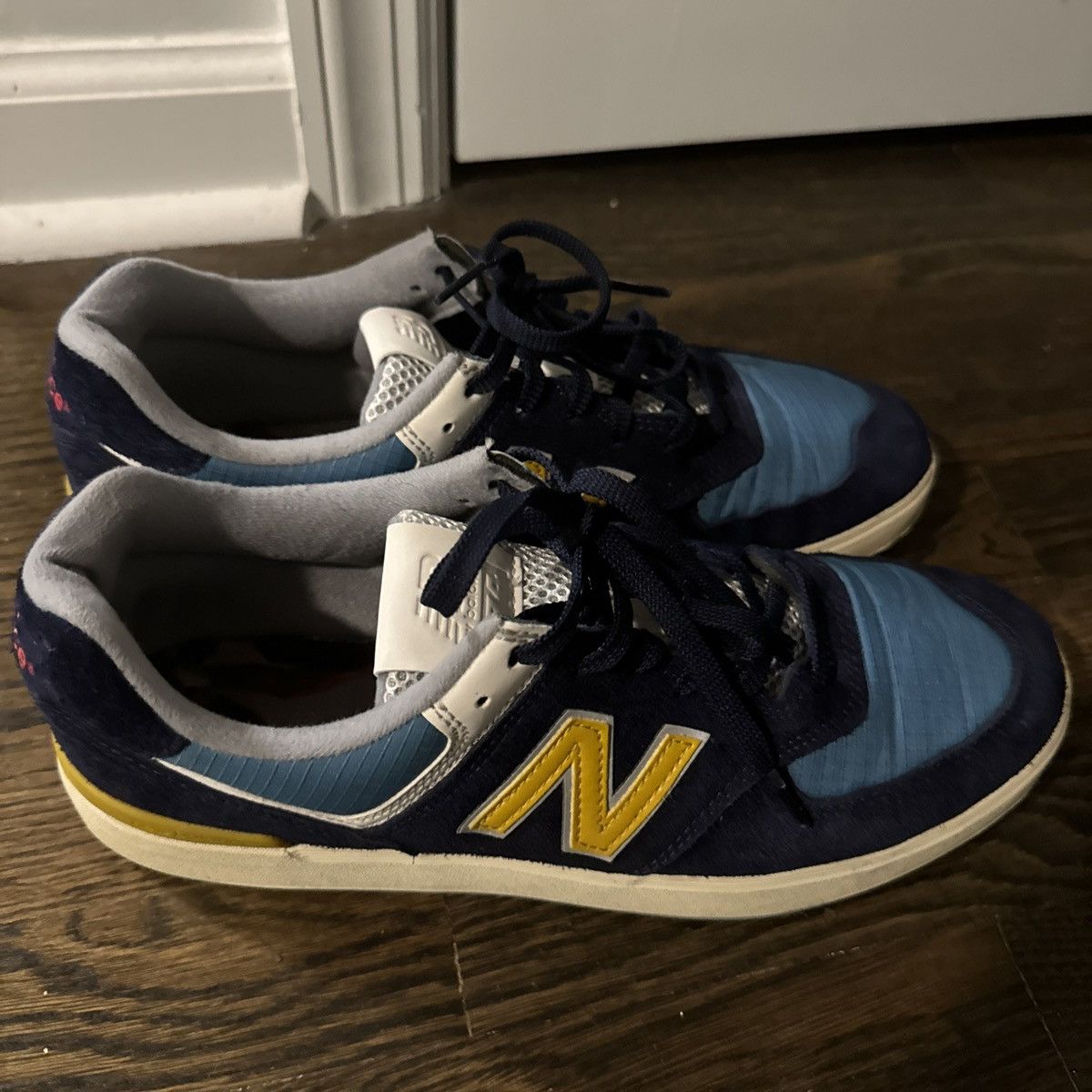 New Balance New Balance 574 Navy Light Blue Size US 11 / EU 44 - 3 Thumbnail