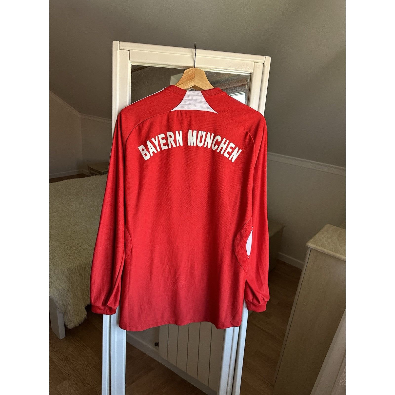 Nike Buyern Munich 2007/08 Home Long Sleeve Football Jersey Socce Size US M / EU 48-50 / 2 - 9 Thumbnail