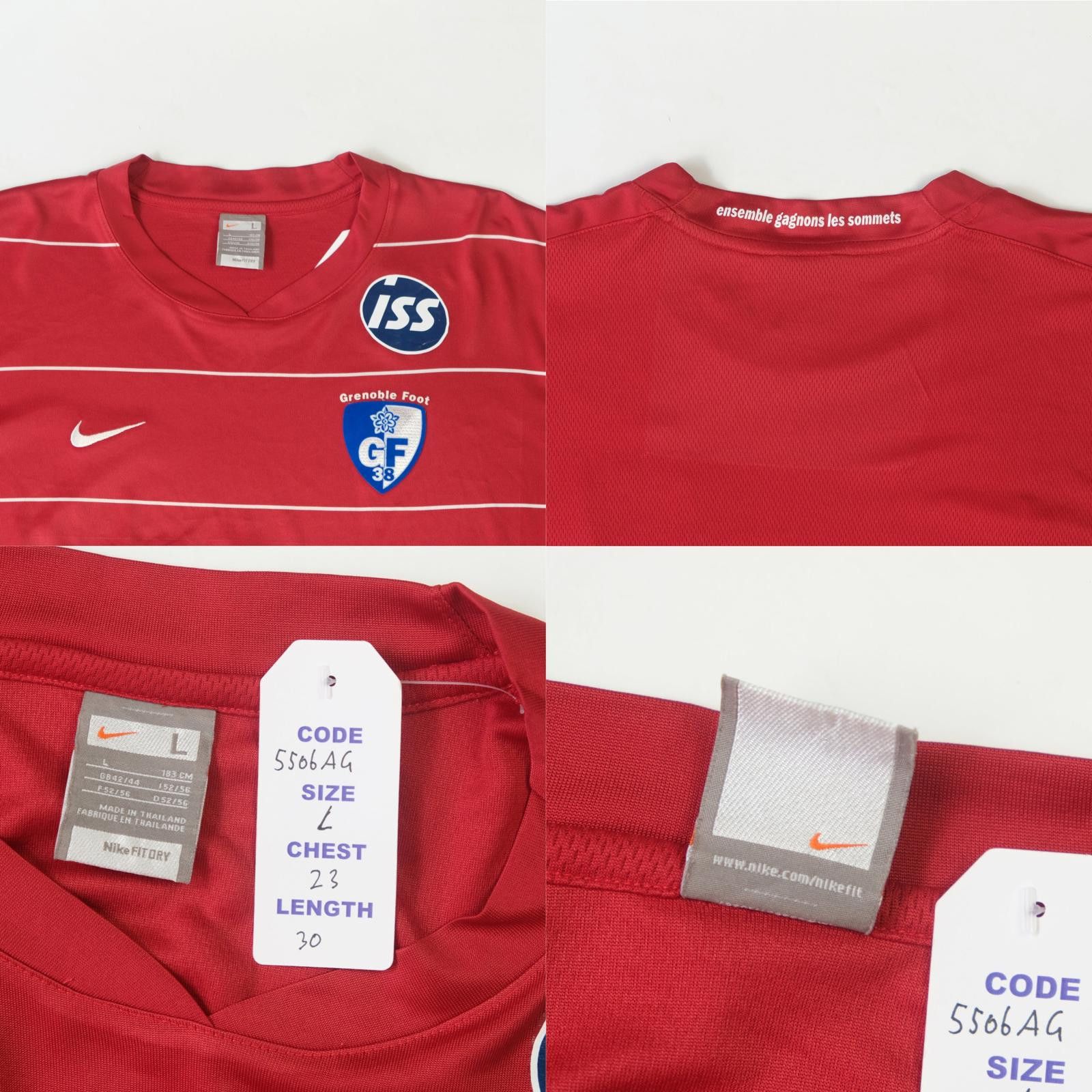 Nike 2009/2010 Grenoble Foot Away Shirt (L) Size US L / EU 52-54 / 3 - 4 Thumbnail