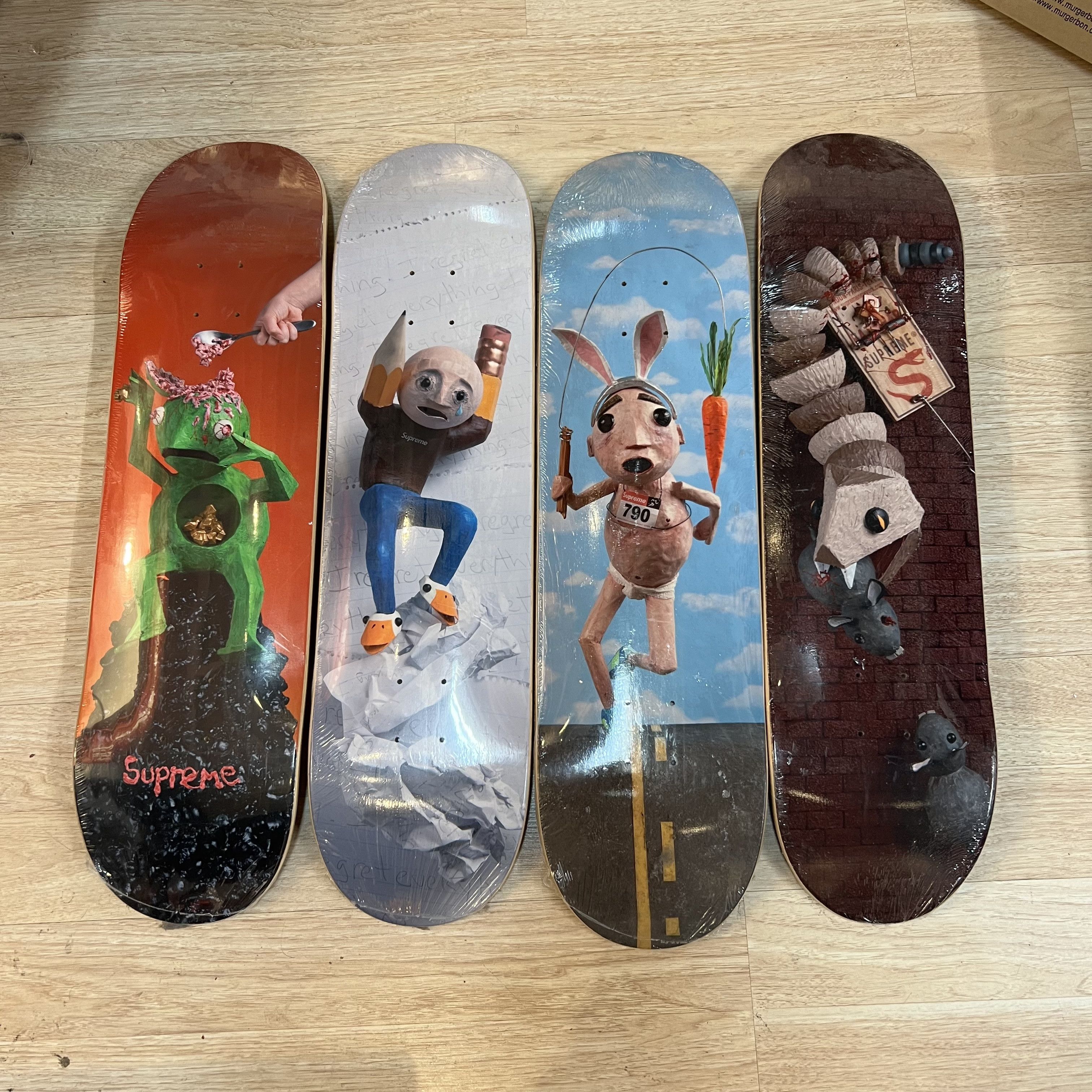 Supreme Supreme Mike Hill Skateboard Deck 4 set Grailed