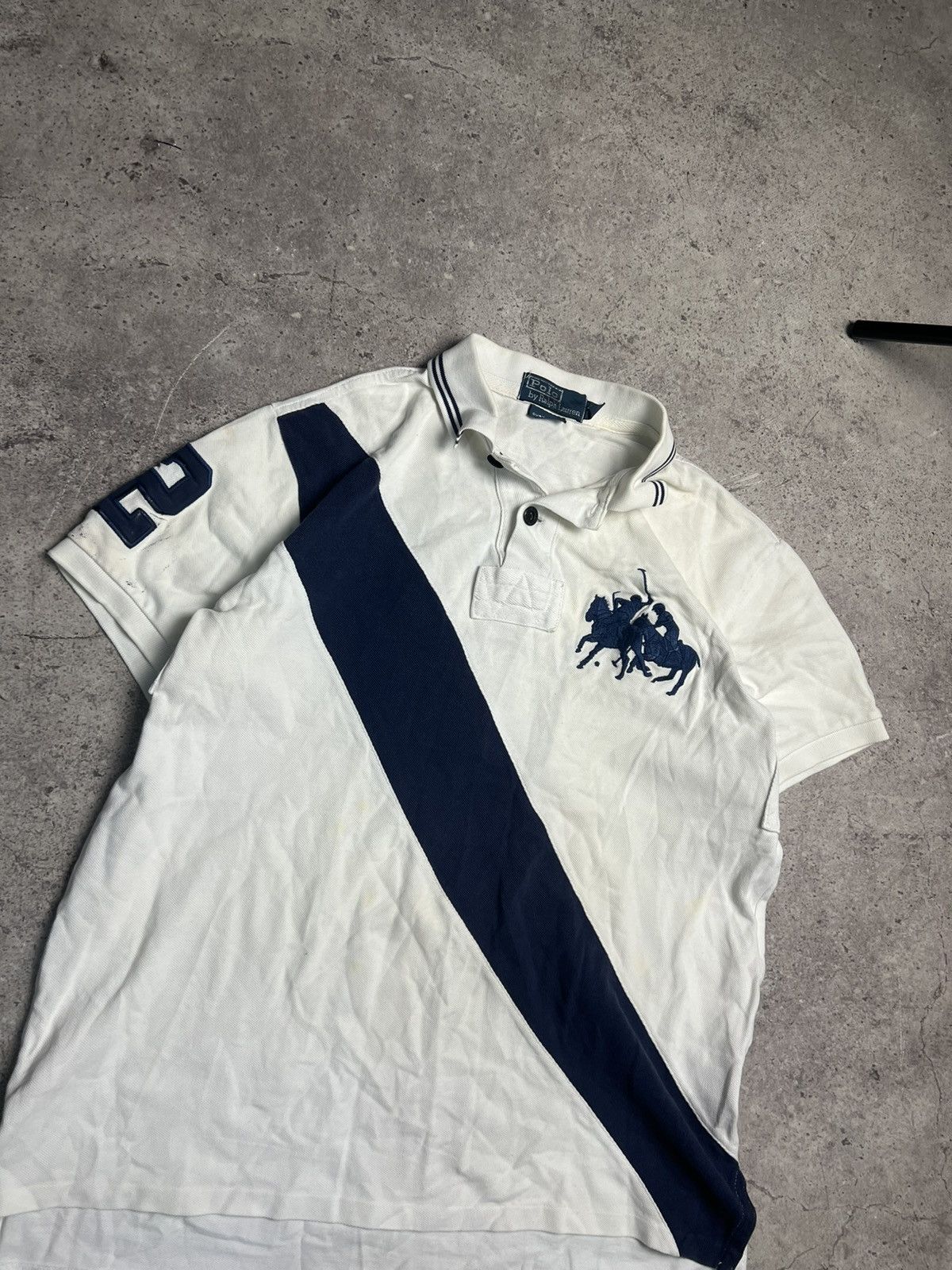Polo Ralph Lauren 🔥Offers🔥Polo Ralph Lauren Tee Big Logo Hype Rare Streetwear Size US M / EU 48-50 / 2 - 2 Thumbnail