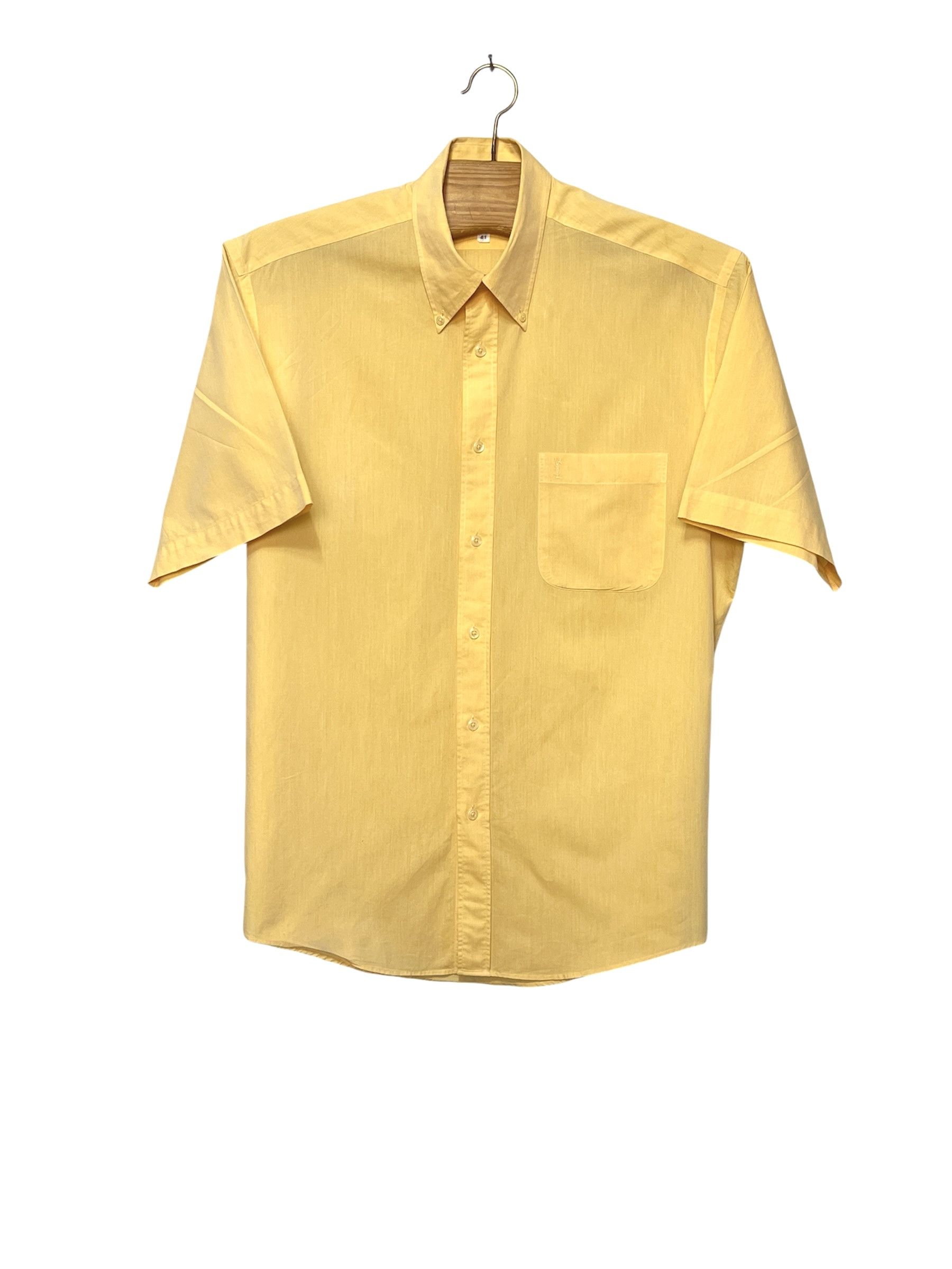 Yves Saint Laurent 🔥 YSL Yves Saint Laurent shirt size L yellow cotton 41 Size US L / EU 52-54 / 3 - 1 Thumbnail