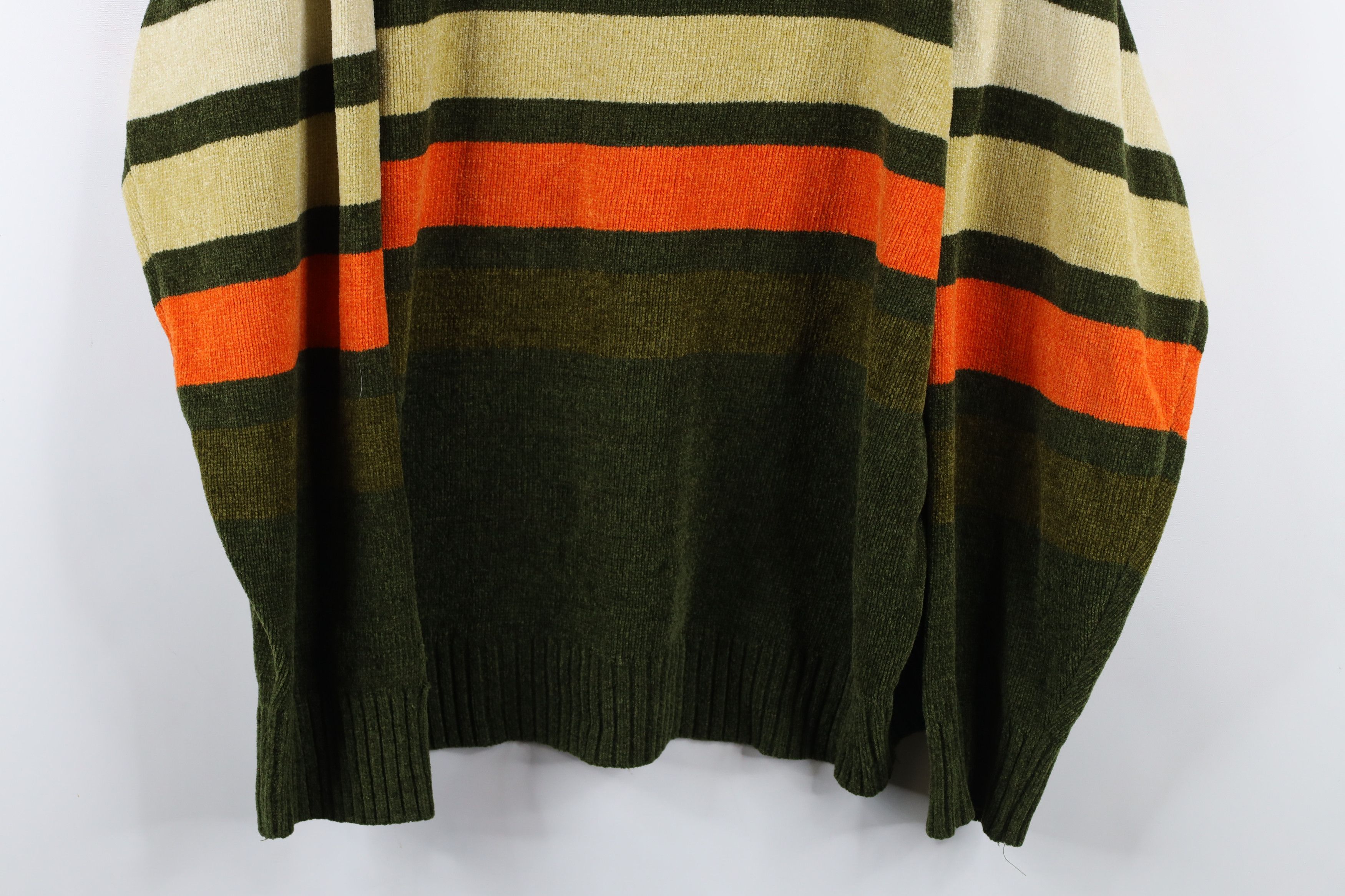 Phat Farm × Vintage Vintage 90s Y2K Phat Farm Striped Fleece Mock Neck Sweater Size US XXL / EU 58 / 5 - 3 Thumbnail