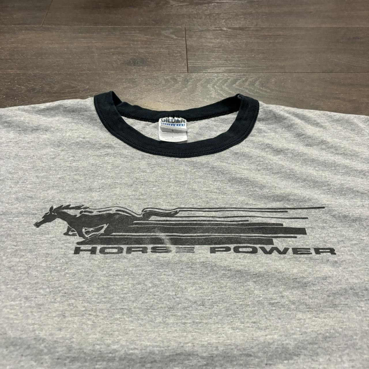 Gildan vintage ford mustang horse power Ringer t shirt 00s L Size US L / EU 52-54 / 3 - 1 Thumbnail