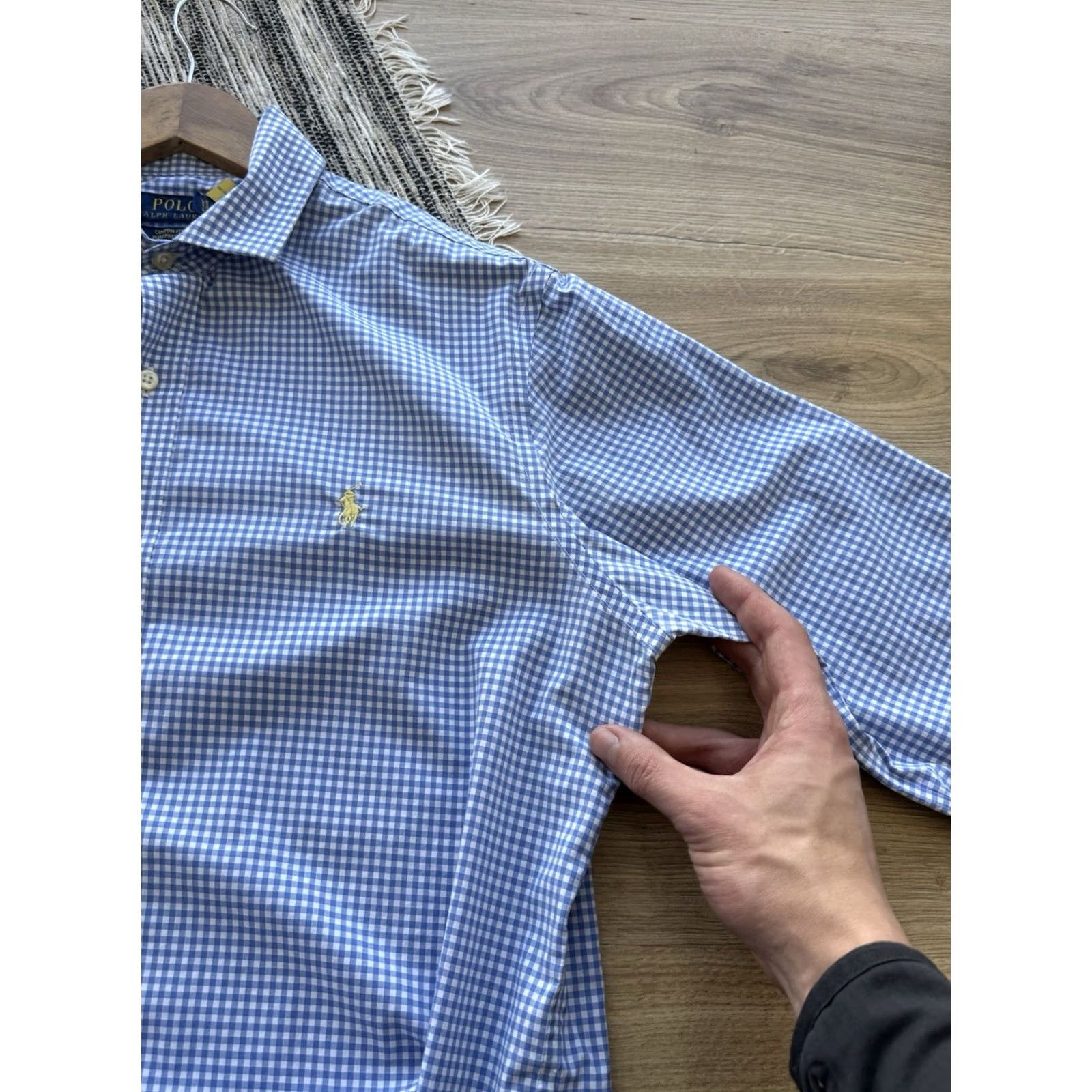 Polo Ralph Lauren VINTAGE Polo Ralph Lauren Shirt Plaid Checked Blue White Button Up Luxury Shirt Men M Size US M / EU 48-50 / 2 - 6 Thumbnail