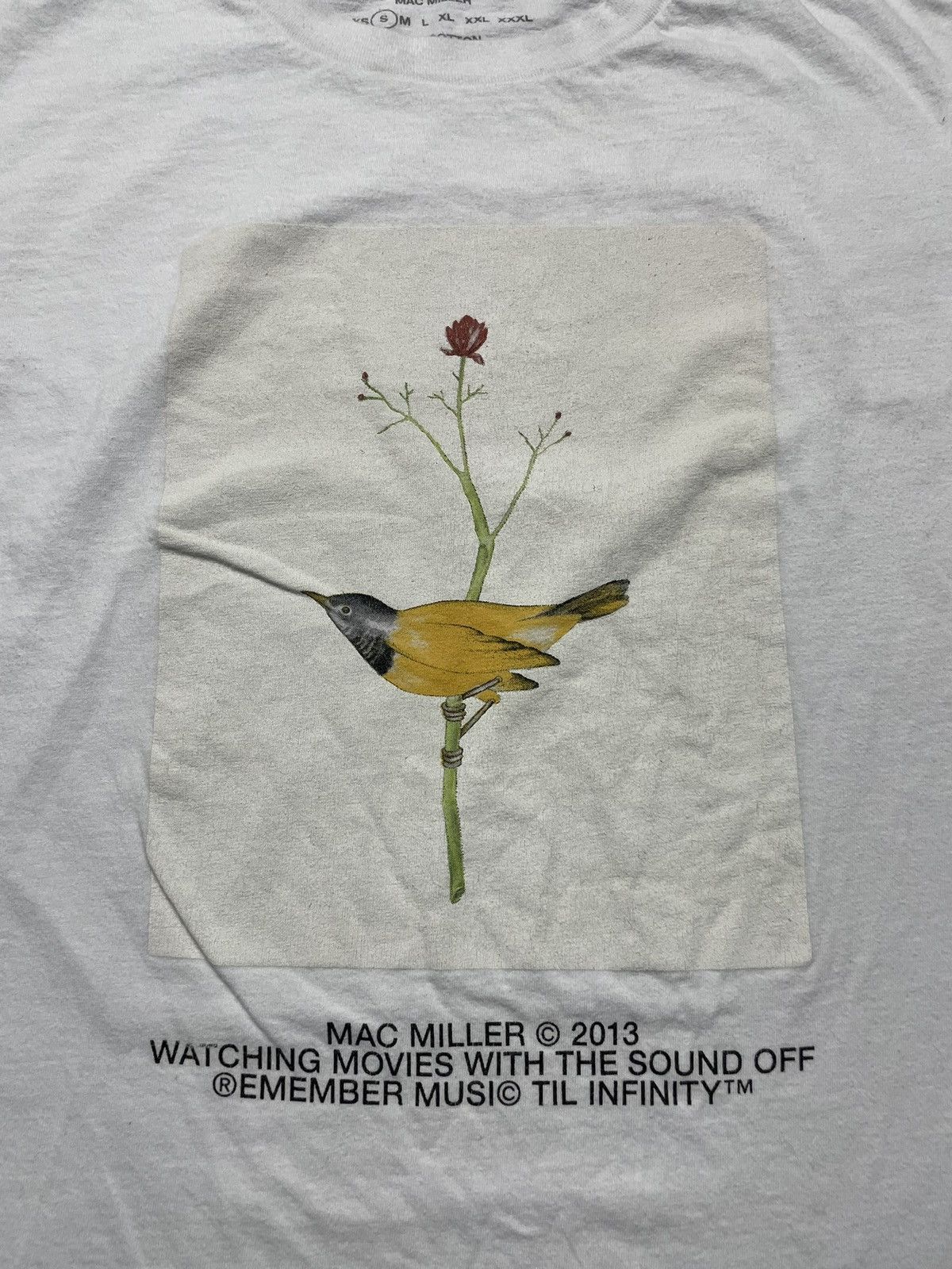 Mac Miller Mac Miller Shirt Women’s Small White Used Watching Movies Size S / US 4 / IT 40 - 2 Thumbnail