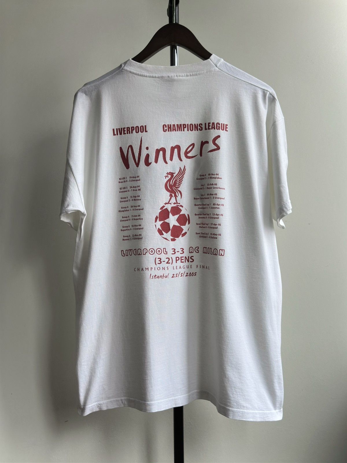 Vintage Vintage Liverpool UEFA Champions League Final 2005 Tee Size US XL / EU 56 / 4 - 2 Thumbnail