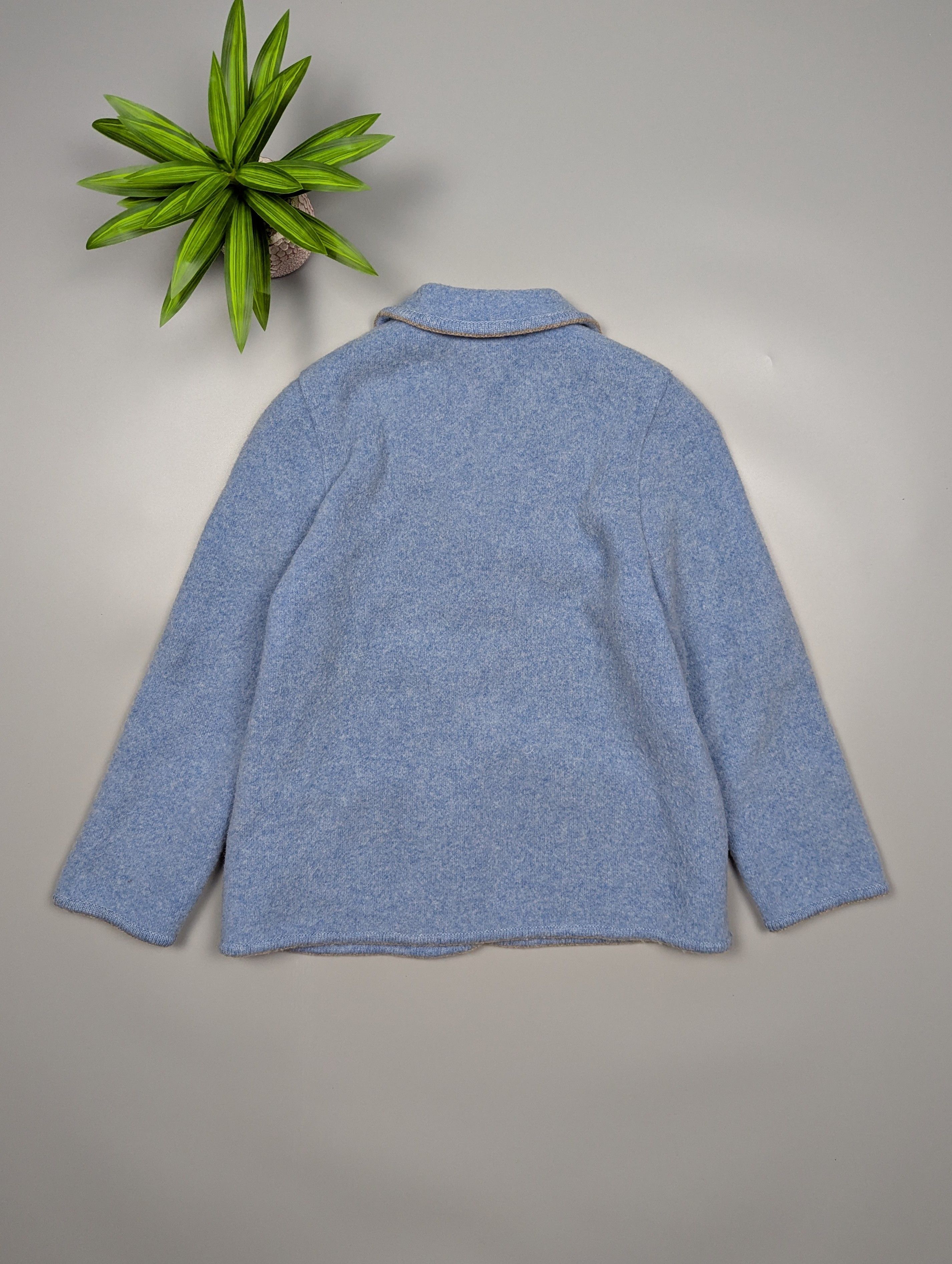 GIESSWEIN Giesswein Wool Blazer Blue US10 Vintage Austria Alpine Size L / US 10 / IT 46 - 14 Thumbnail