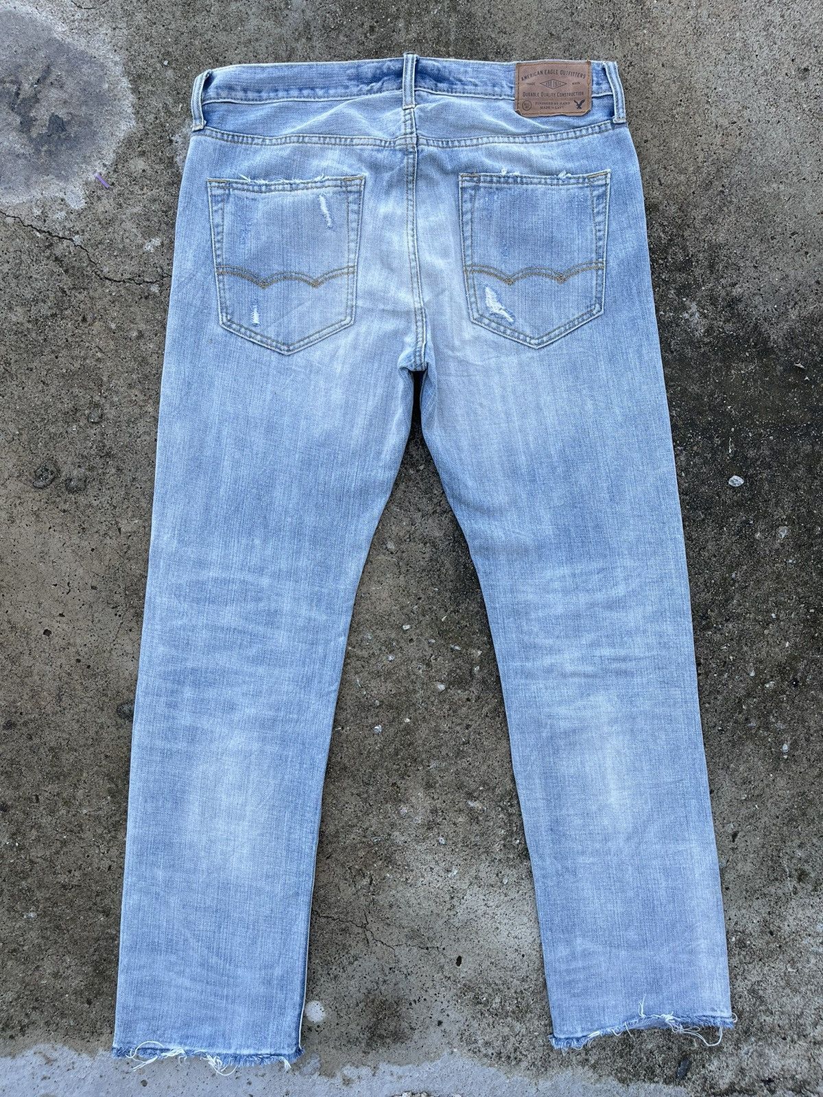 Japanese Brand 🔥 American Eagle Outfit Distressed Denim W34🔥 Size US 34 / EU 50 - 10 Thumbnail