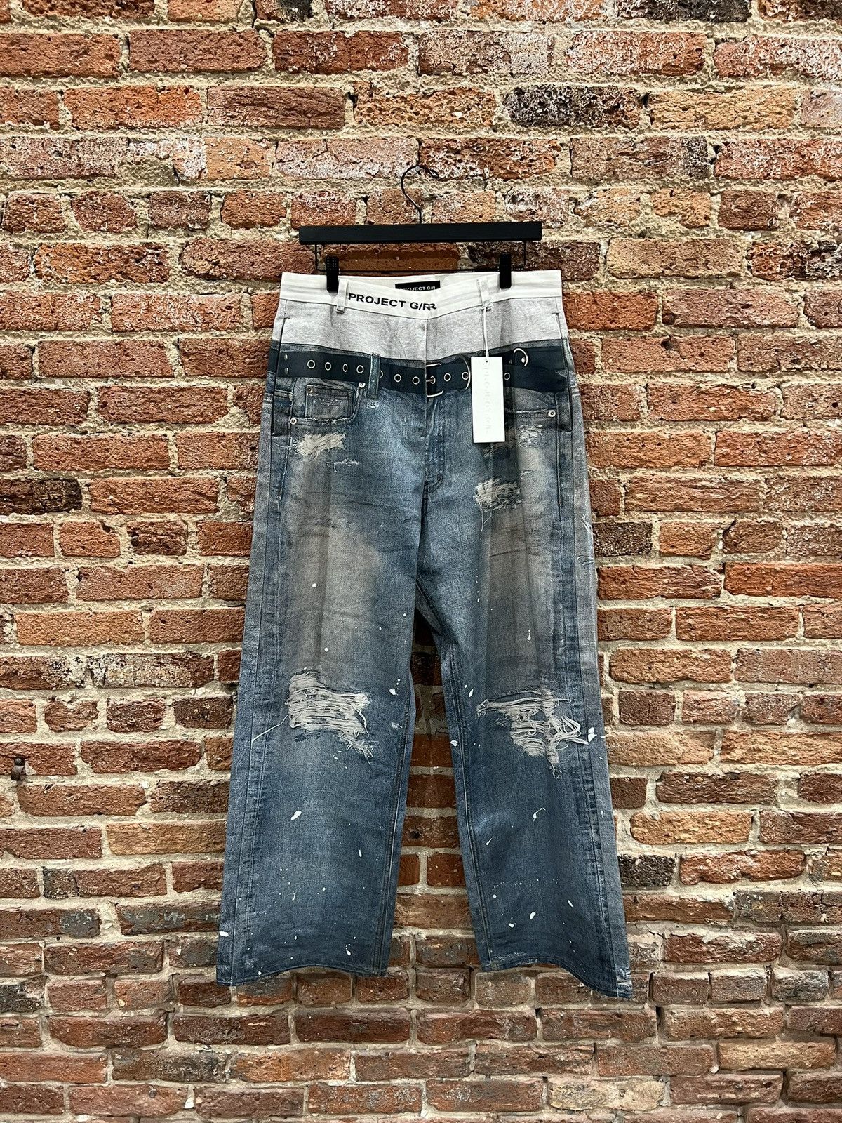PROJECT G/R Project G/R Trompe-L'ŒIL Denim Pants Sz 3 | Grailed