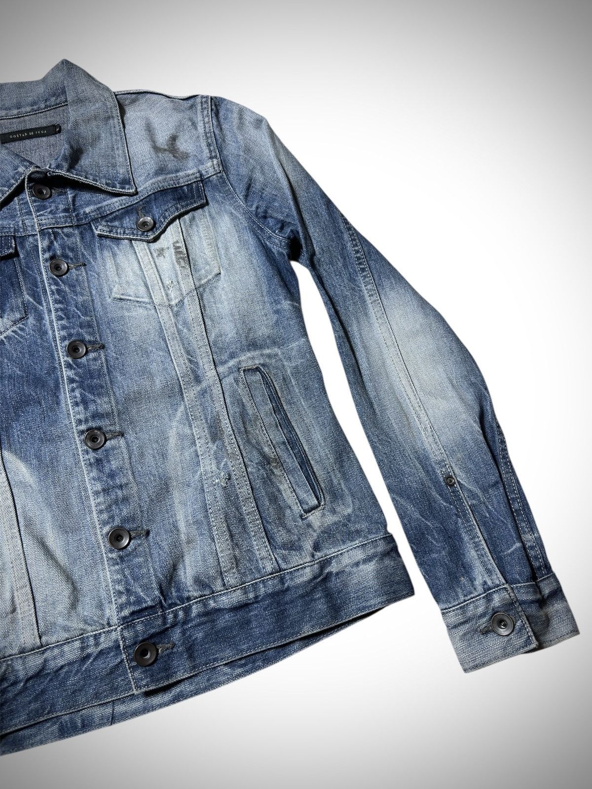 GOSTAR DE FUGA Gostar de Fuga Distressed Denim Jacket Size US S / EU 44-46 / 1 - 4 Thumbnail