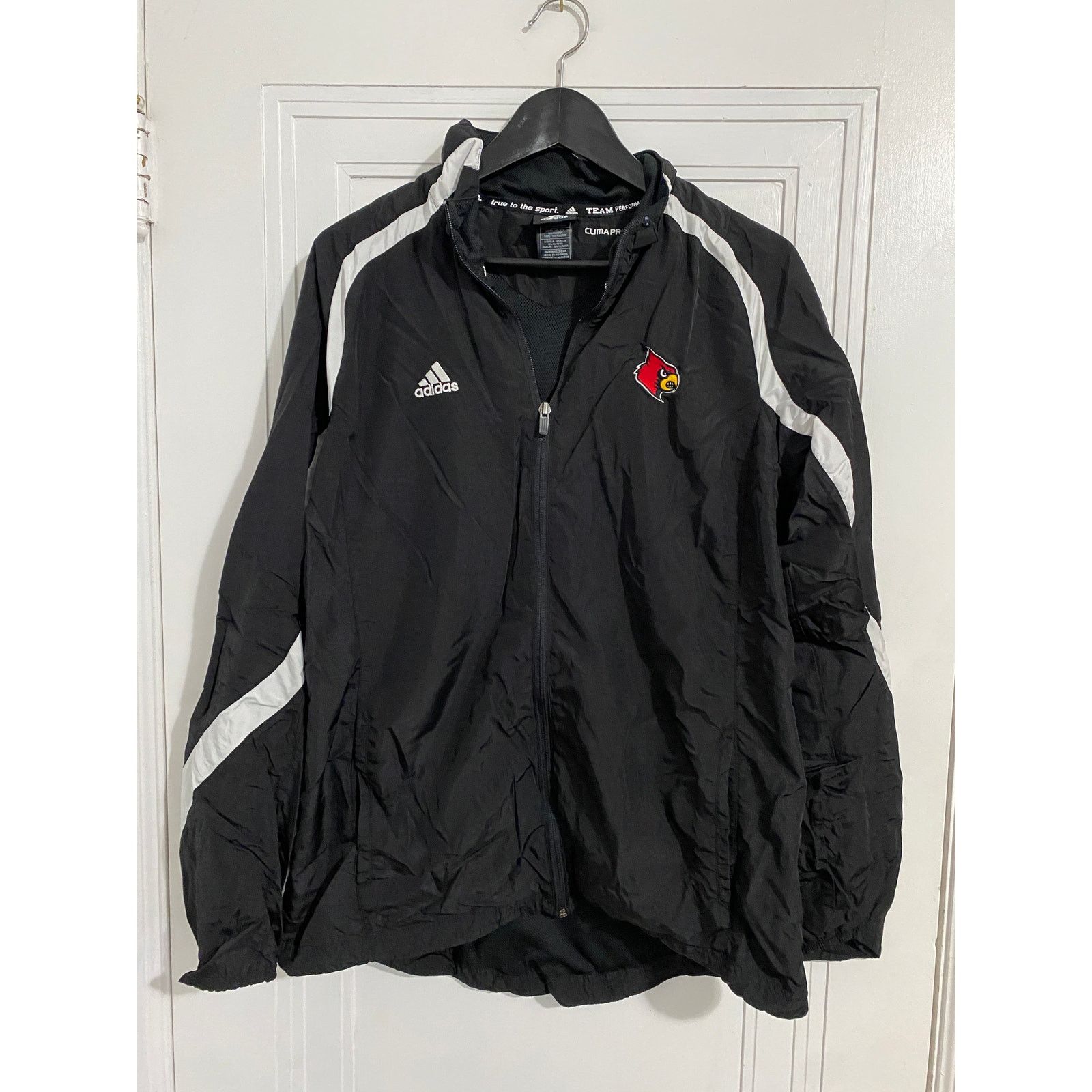 Adidas Louisville Cardinals Adidas Full-Zip Windbreaker Jacket Sz M Size US M / EU 48-50 / 2 - 1 Thumbnail