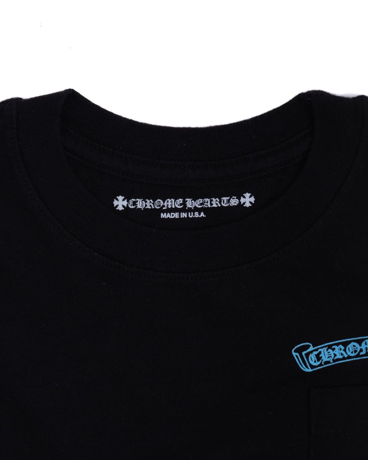 Chrome Hearts Chrome Hearts Blue Scroll Tee Black Size US M / EU 48-50 / 2 - 3 Thumbnail