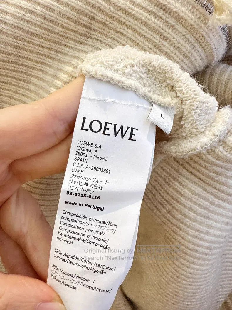 Loewe Loewe Beige Hooded Sweatshirt Jacket Size L / US 10 / IT 46 - 6 Thumbnail