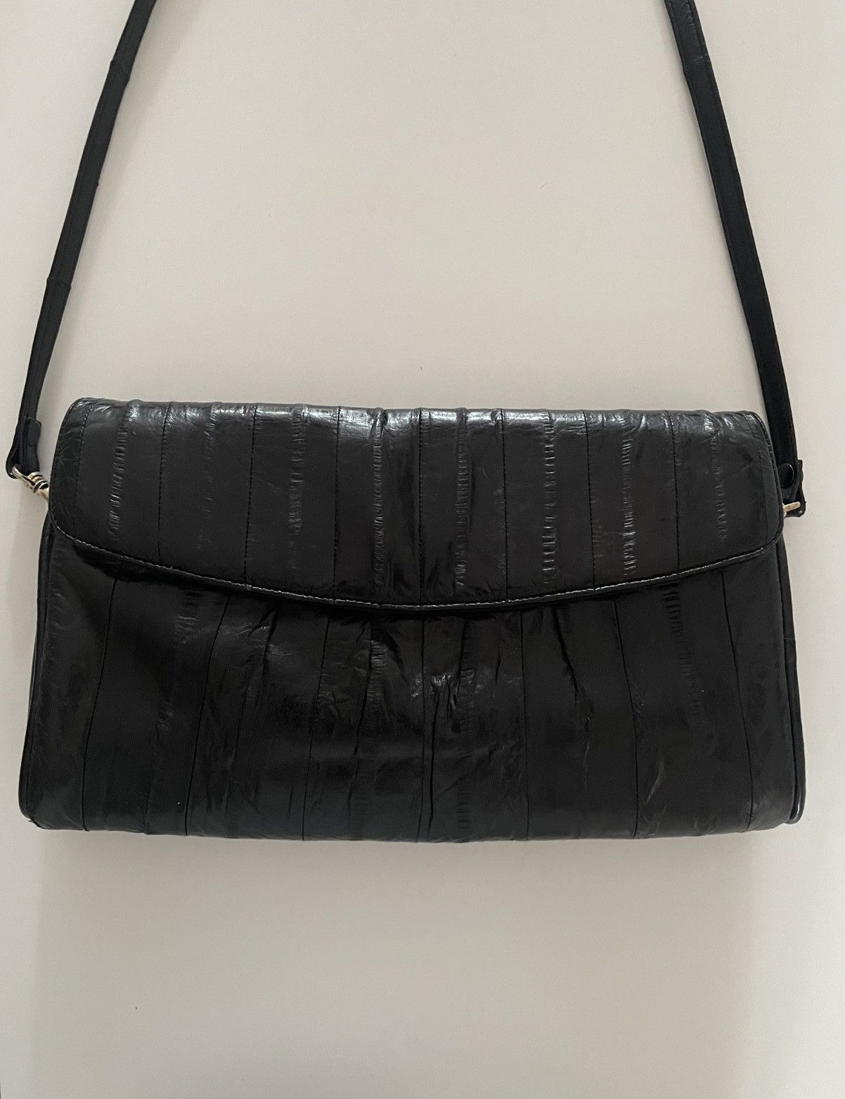 Vintage Vintage Black Leather Clutch Size ONE SIZE - 4 Thumbnail