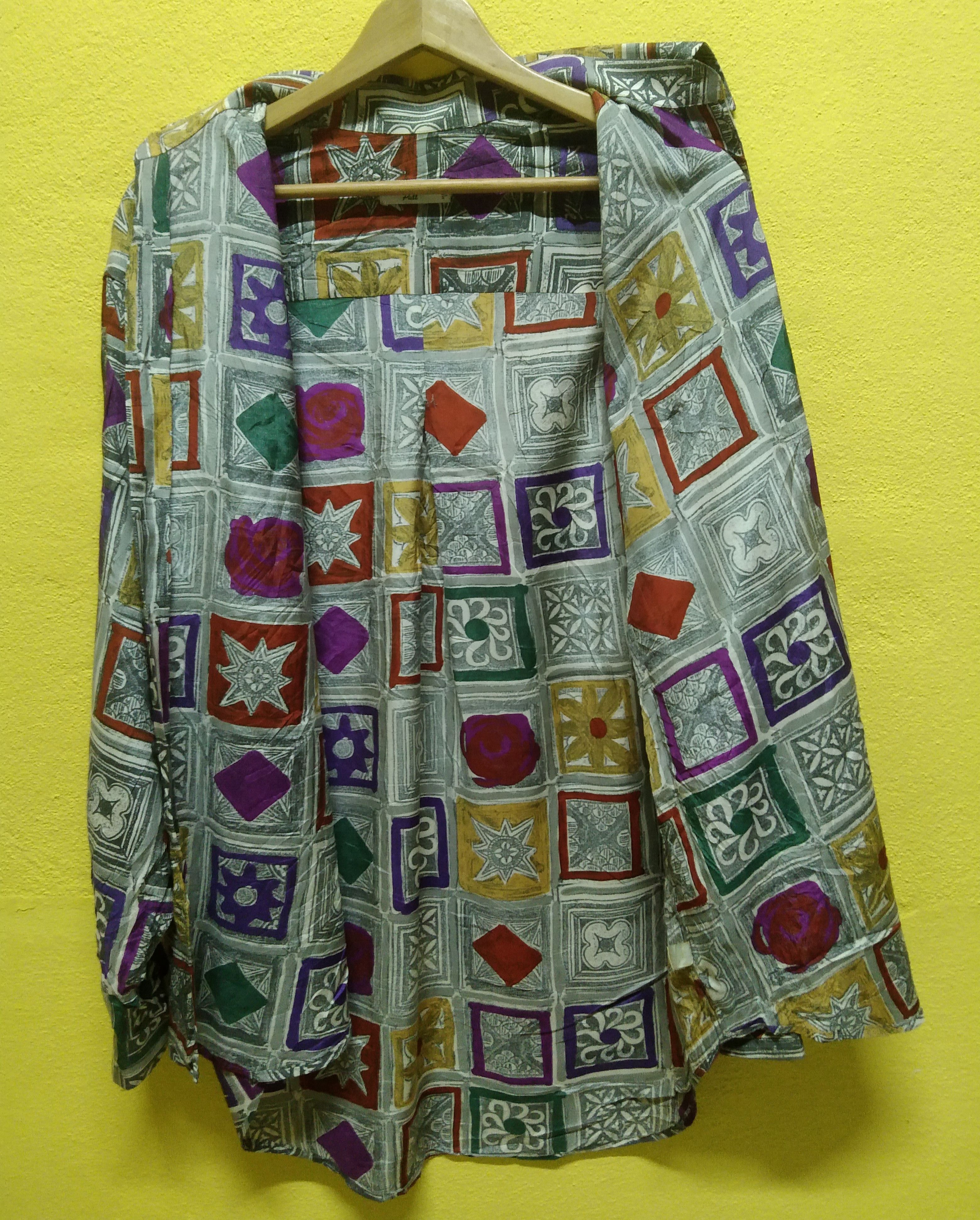 Designer × Pal Zileri × Vintage Pal Zileri Silk Shirt Size US XL / EU 56 / 4 - 4 Thumbnail