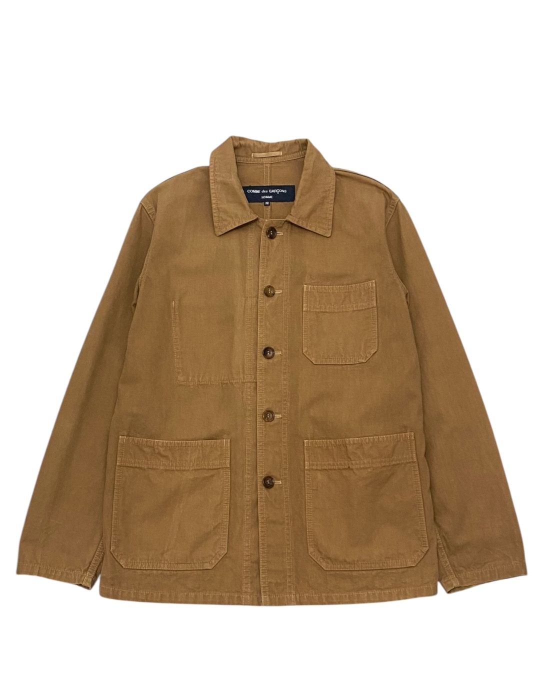 Comme des Garcons Comme des Garcons Homme Brown Workwear Jacket Size US M / EU 48-50 / 2 - 1 Thumbnail