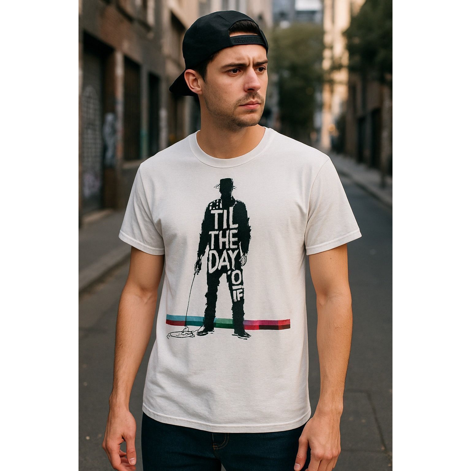 Other Vintage Graphic Band Style Tee ’Til The Day I Die White L Size US L / EU 52-54 / 3 - 1 Thumbnail